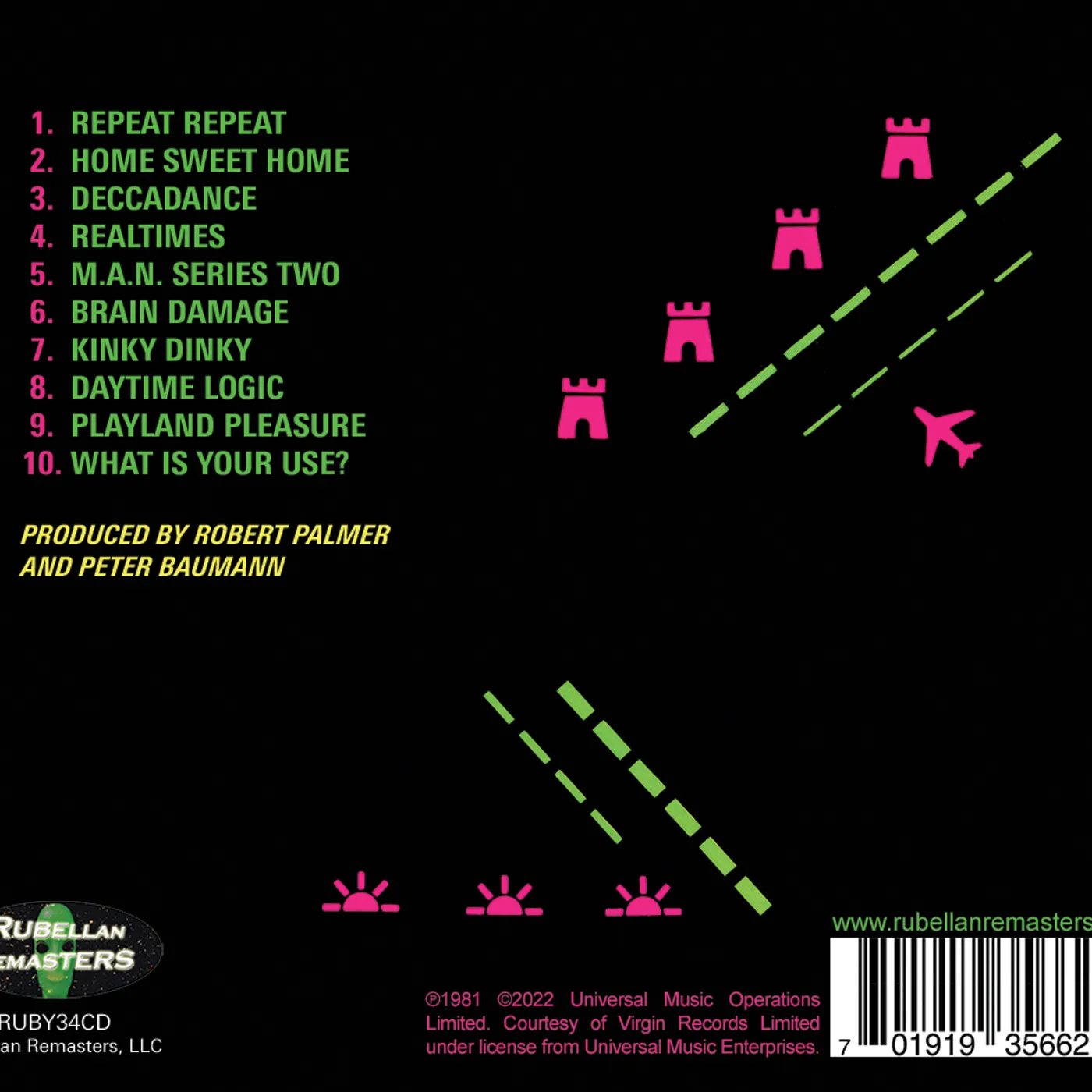 Peter Baumann Repeat Repeat   2022 Remastered Edition CD