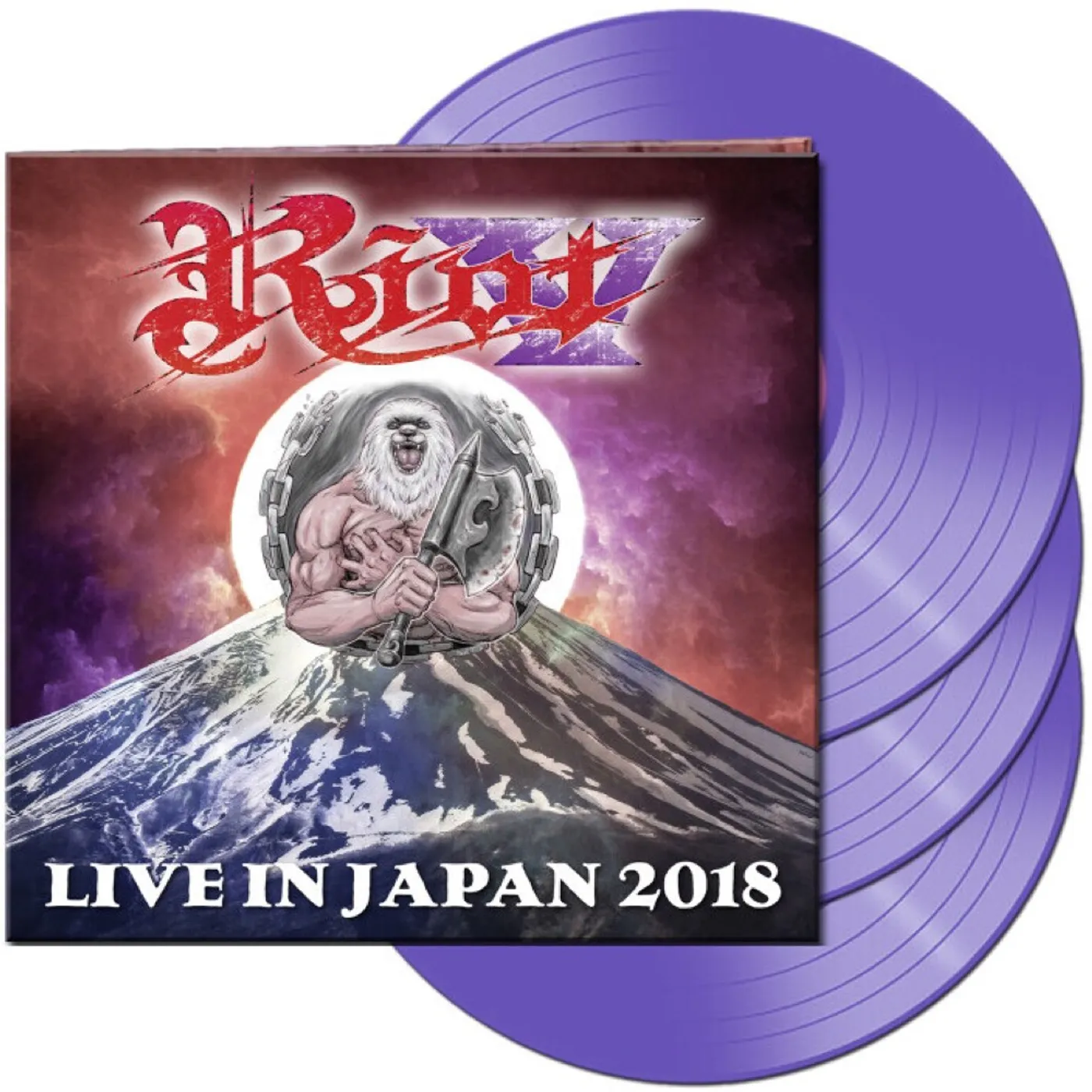 RIOT V LIVE IN JAPAN 2018 (PURPLE VINYL/3LP) Vinyl Record