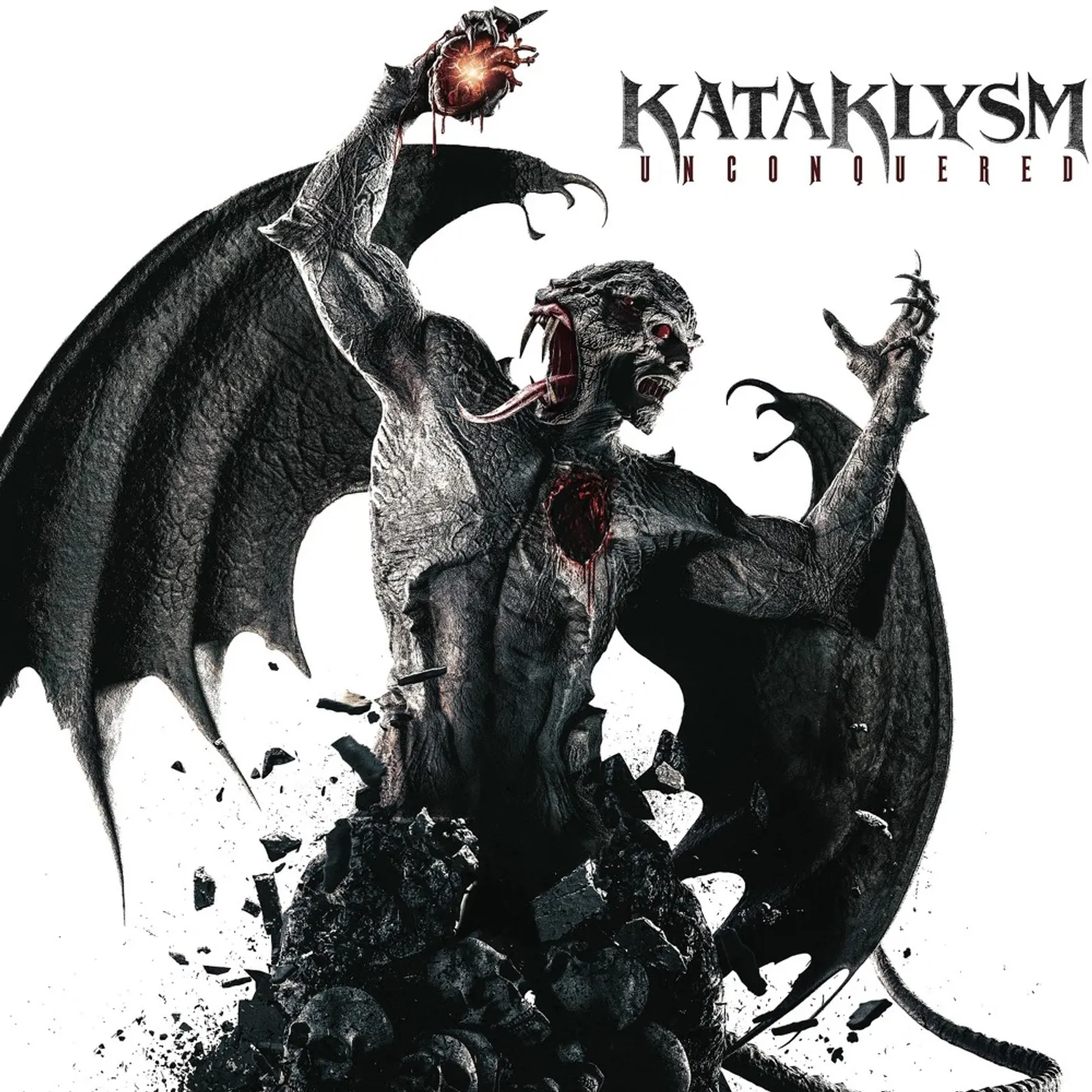 Kataklysm UNCONQUERED (RED & BLACK SPLATTER) Vinyl Record
