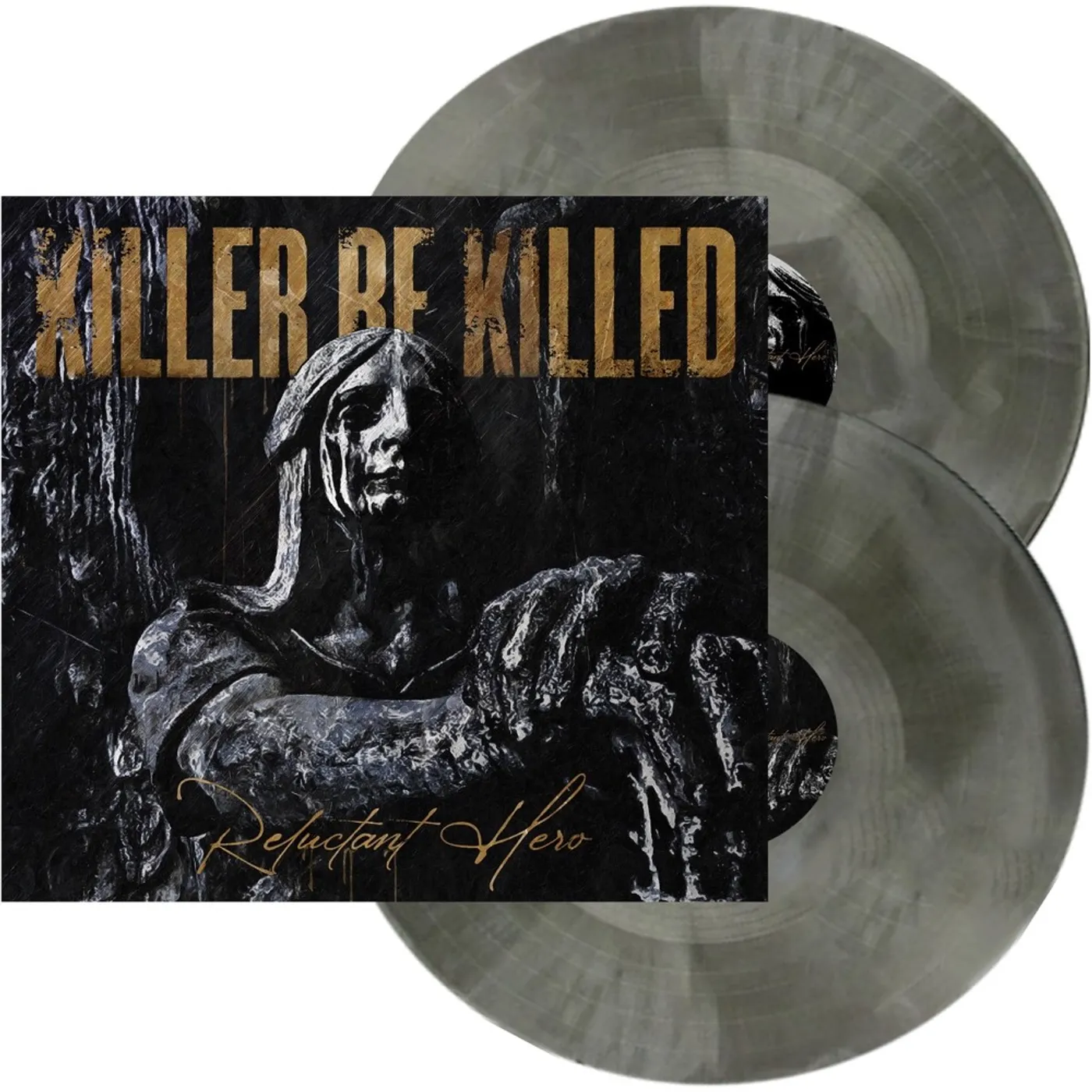 Killer Be Killed Reluctant Hero (Silver & Black Swirl) Vinyl Record