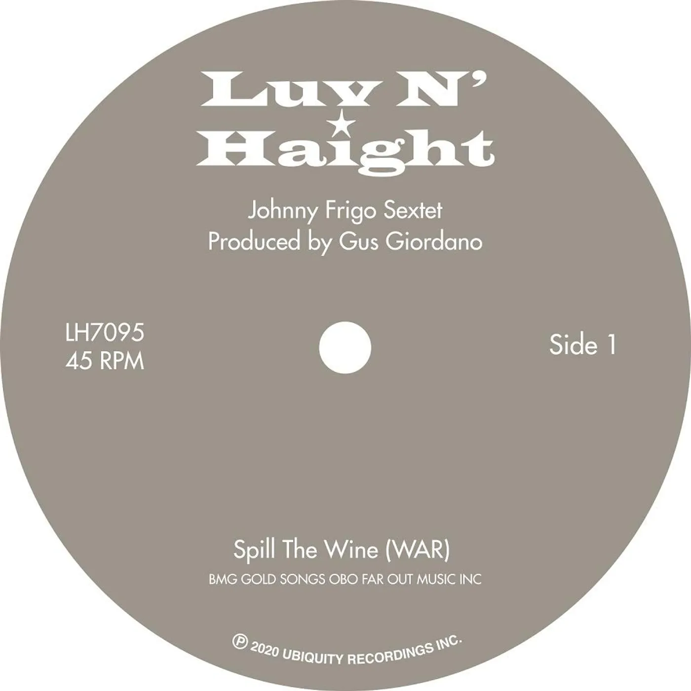 Johnny Frigo SPILL THE WINE / SCORPIO Vinyl Record