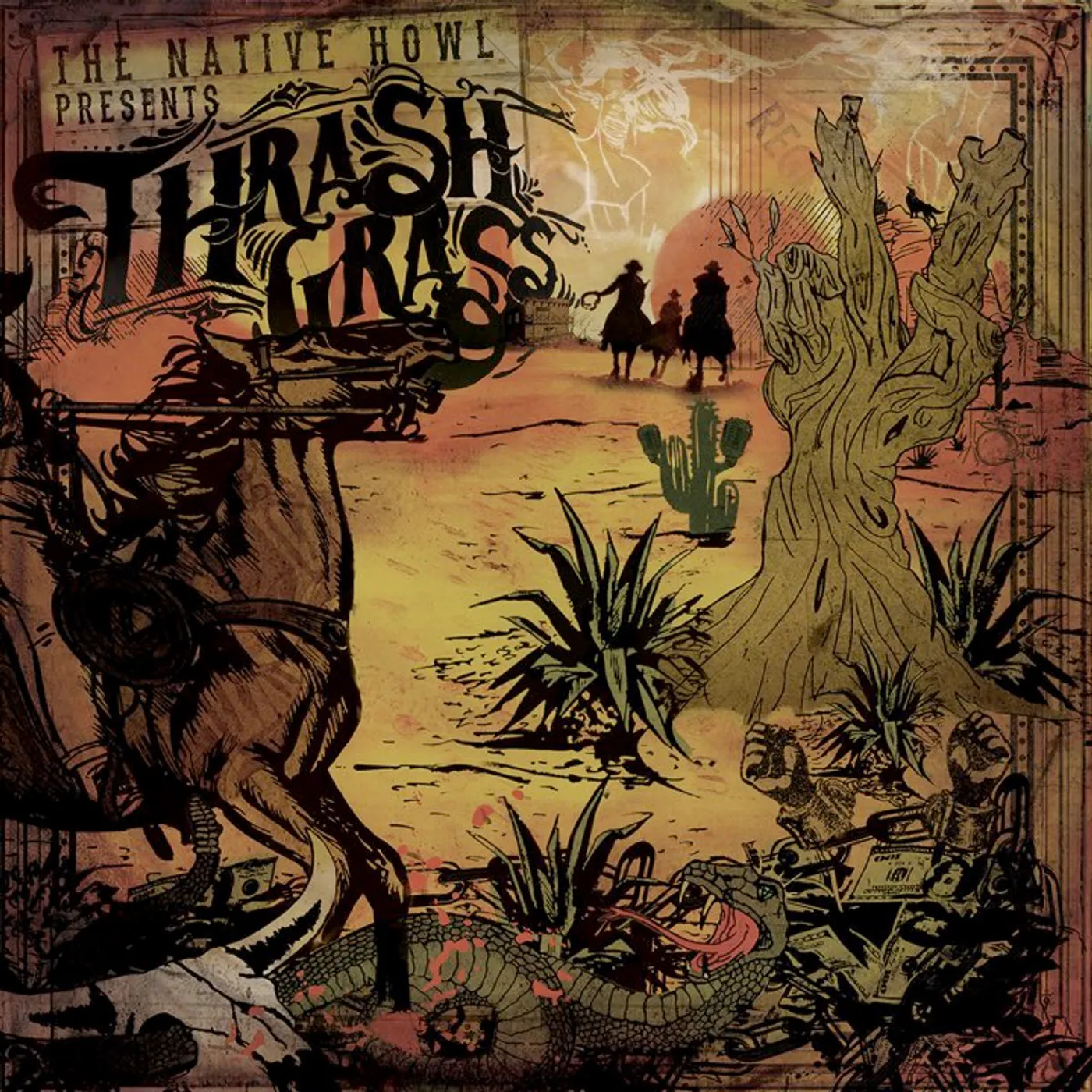 The Native Howl Thrash Grass Vinyl Record
