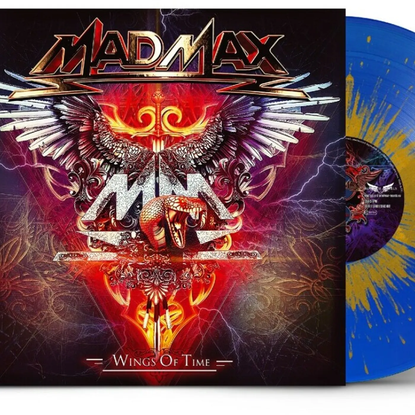 Mad Max Wings Of Time   Blue/Gold Vinyl Record