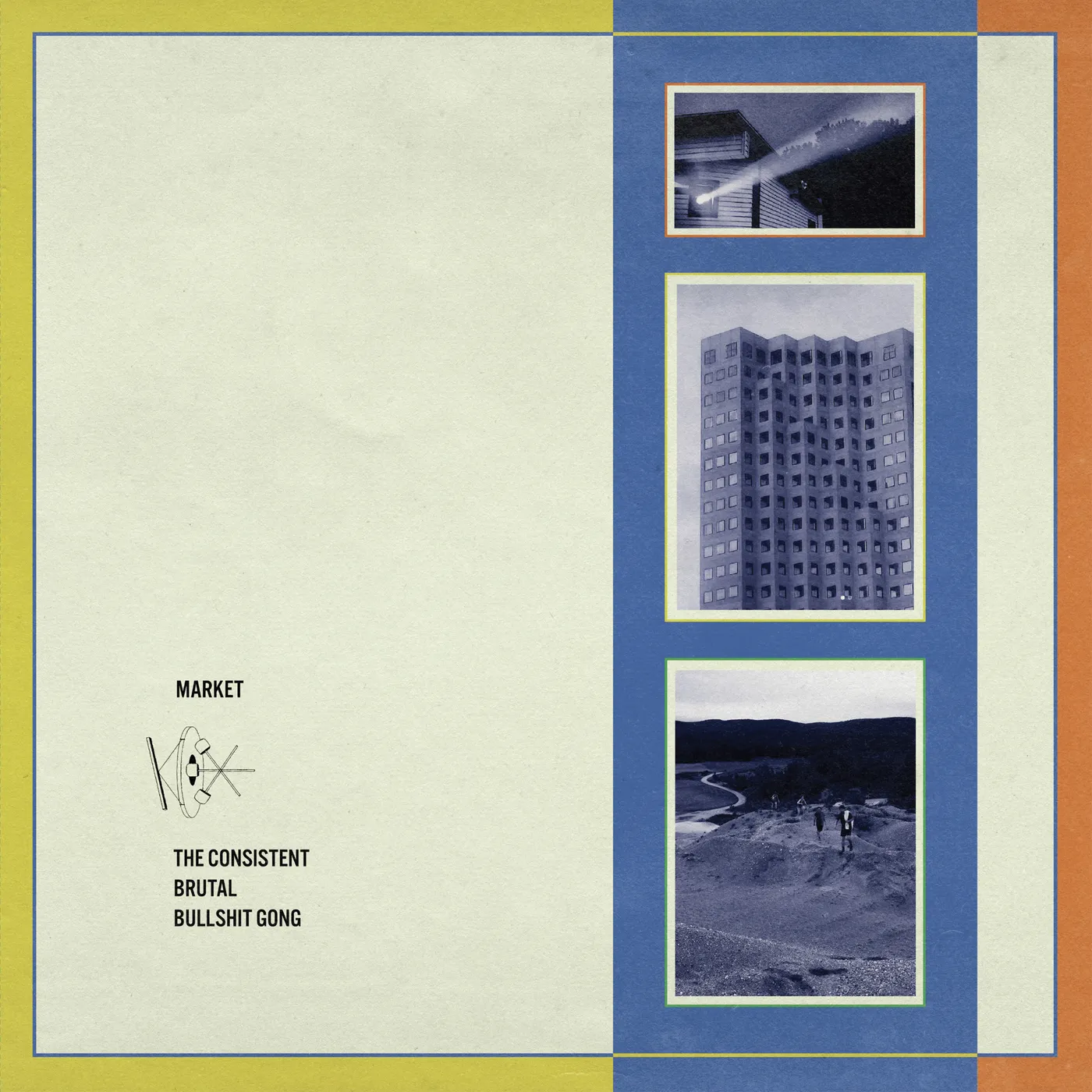 Market CONSISTENT BRUTAL BULLSHIT GONG (TRANSPARENT DARK BLUE VINYL) Vinyl Record