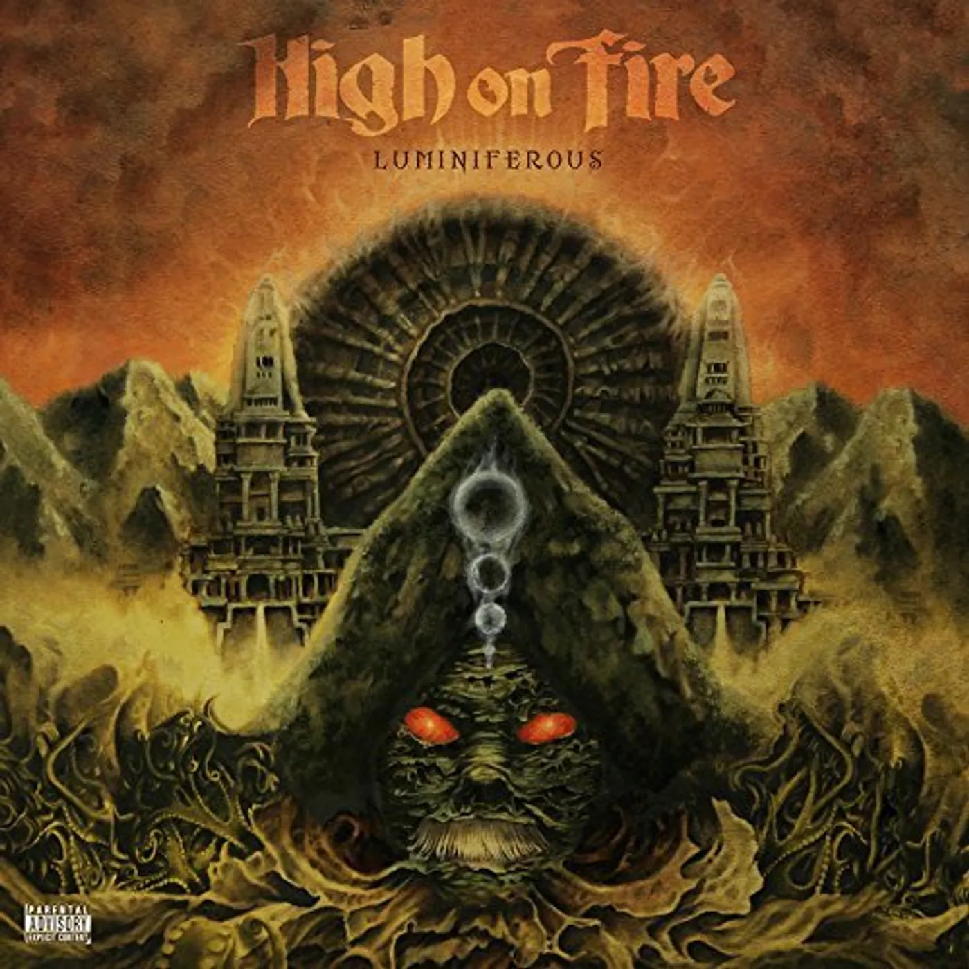 High On Fire LUMINIFEROUS (OPAQUE OLIVE GREEN VINYL) Vinyl Record