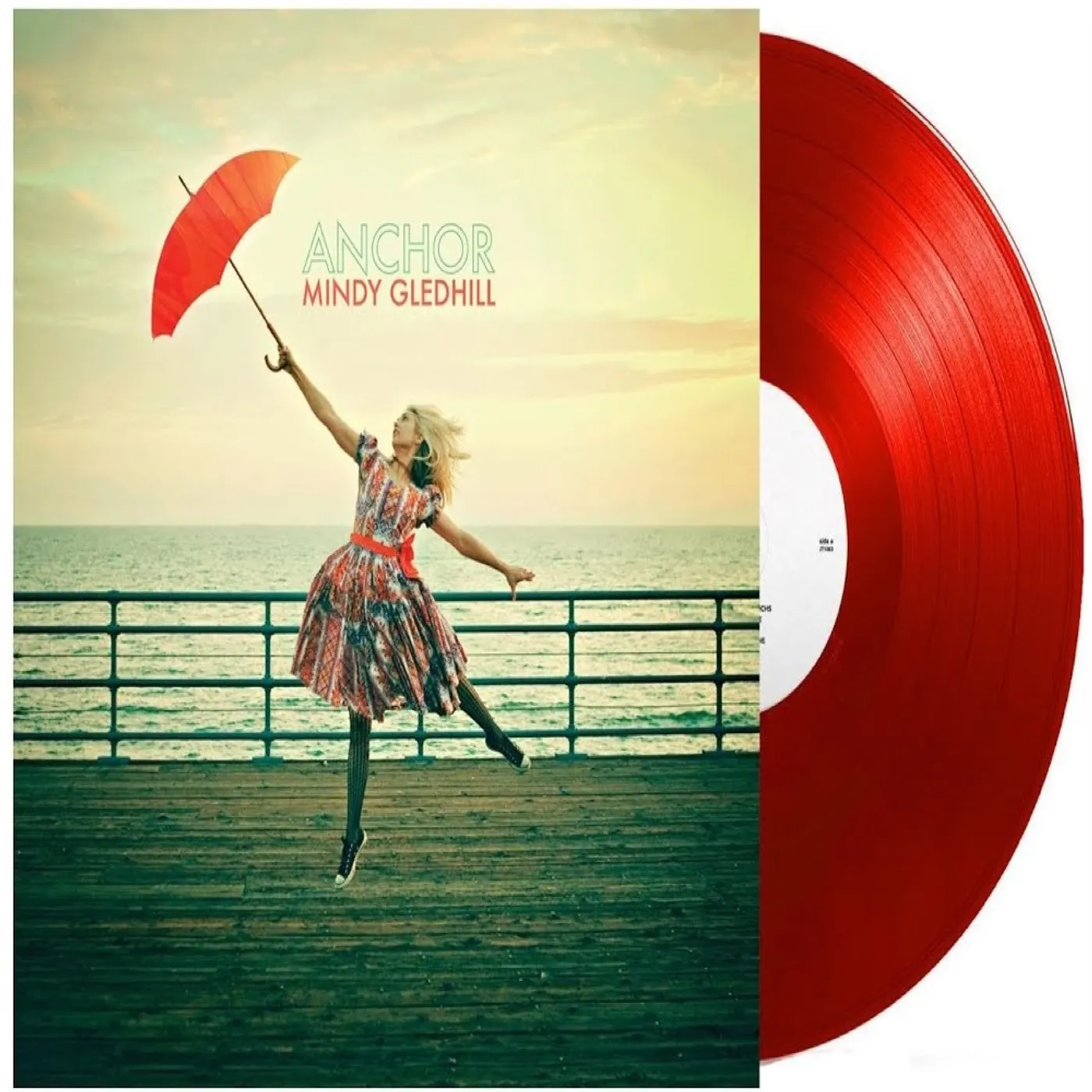 Mindy Gledhill ANCHOR (RED VINYL/DIE-CUT COVER/LIMITED) Vinyl Record
