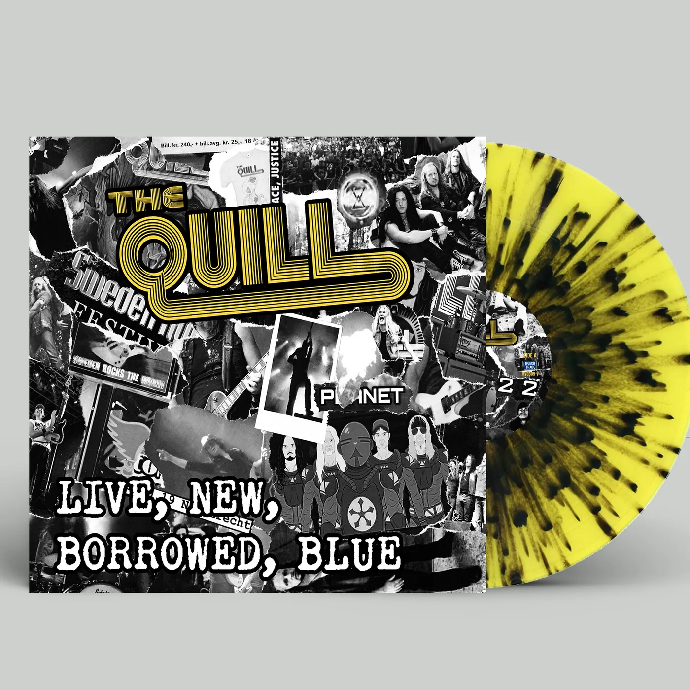 The Quill Live  New  Borrowed  Blue   Black Yellow Vinyl Record