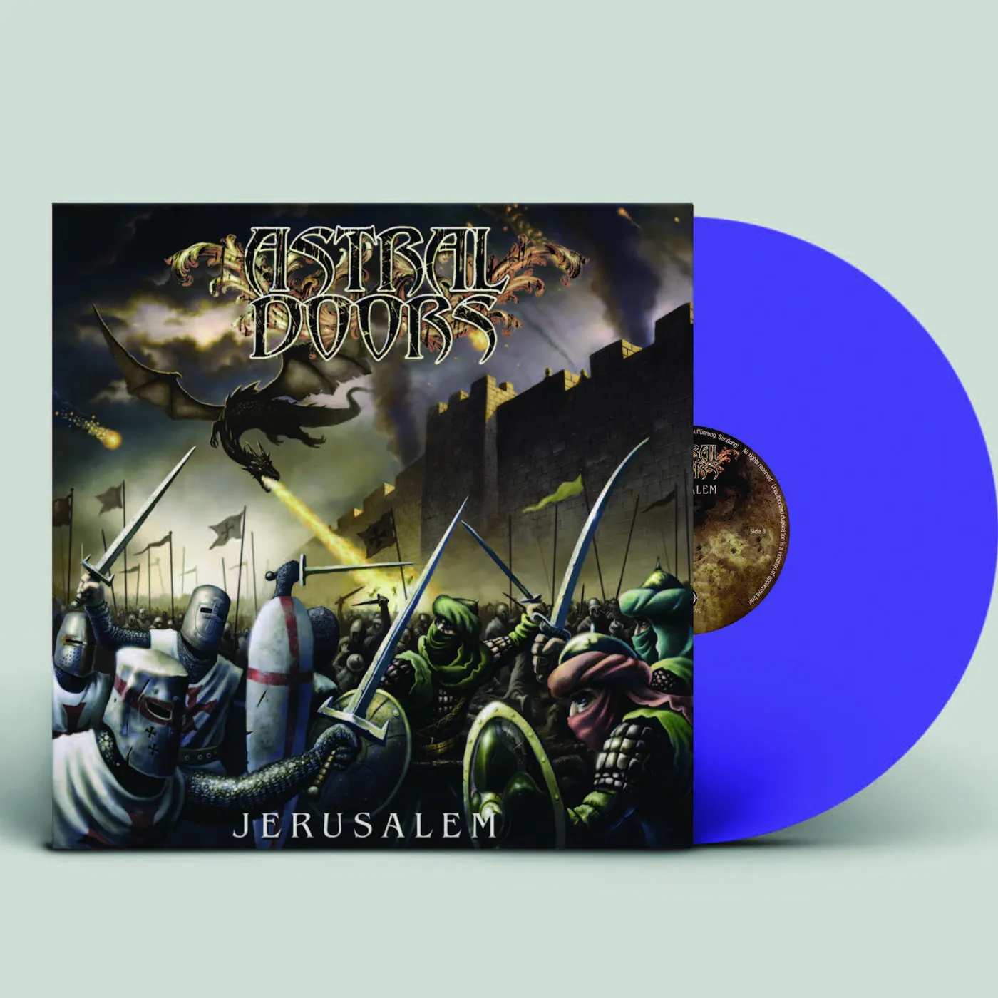 Astral Doors Jerusalem   Purple Vinyl Record