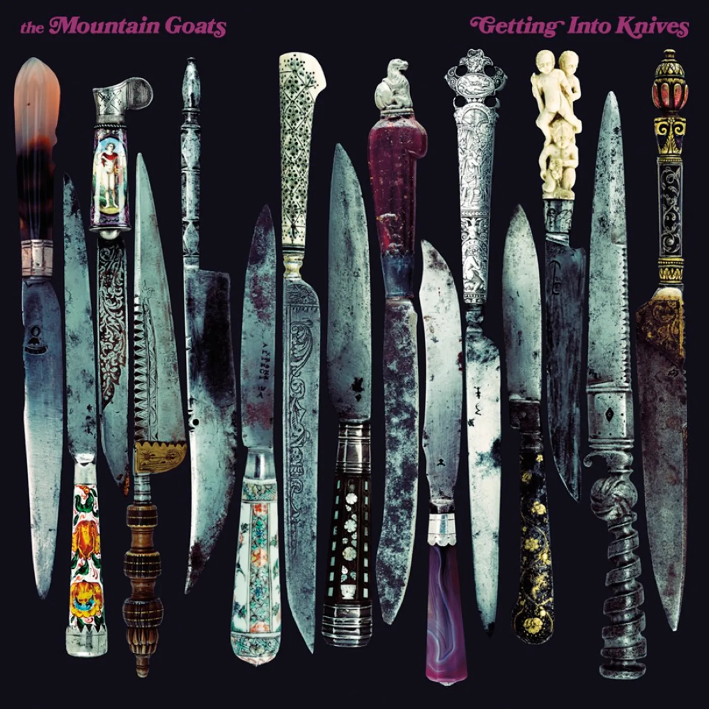The Mountain Goats GETTING INTO KNIVES (2LP/GETFOLD JACKET/BLACK INNER SLEEVES/DL) Vinyl Record
