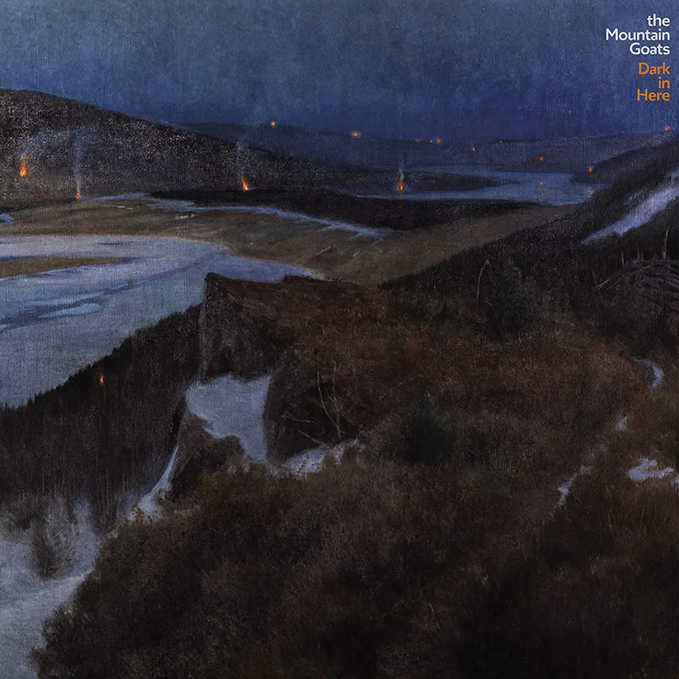 The Mountain Goats DARK IN HERE (2LP/BLUE VINYL/D-SIDE ETCHING/DL) (I) Vinyl Record