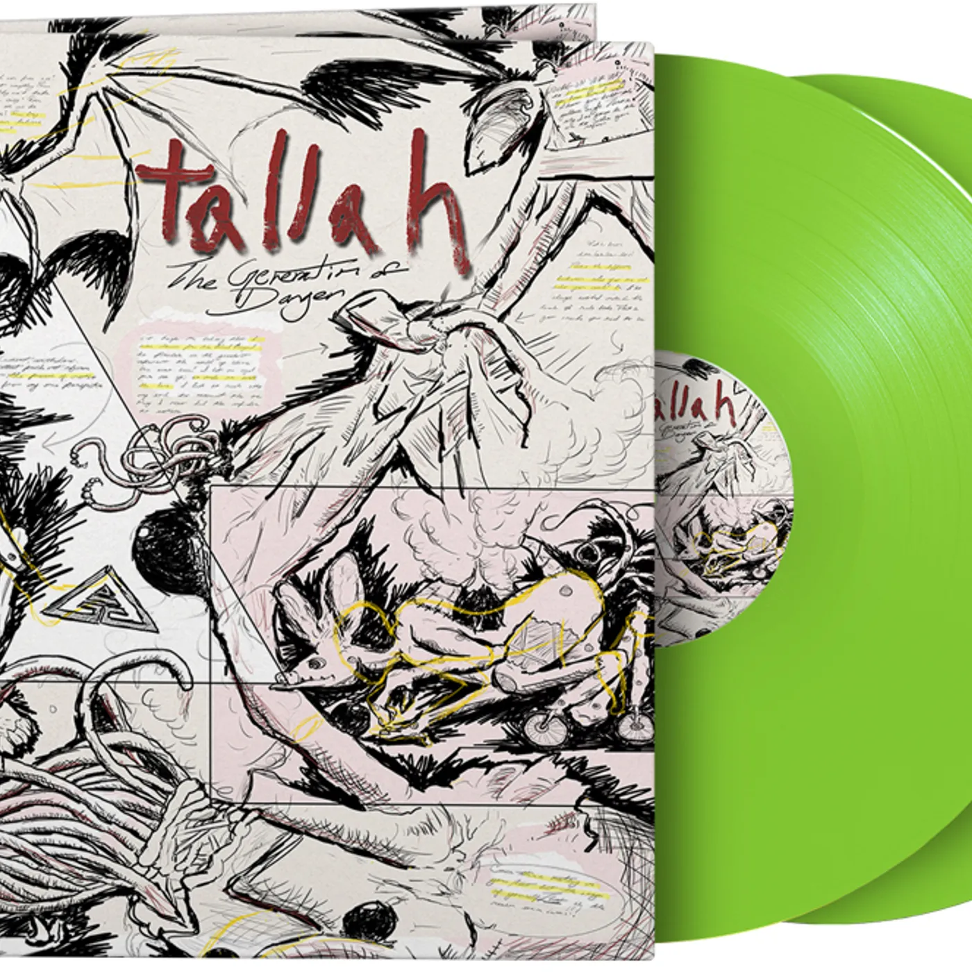 Tallah Generation Of Danger   green vinyl record