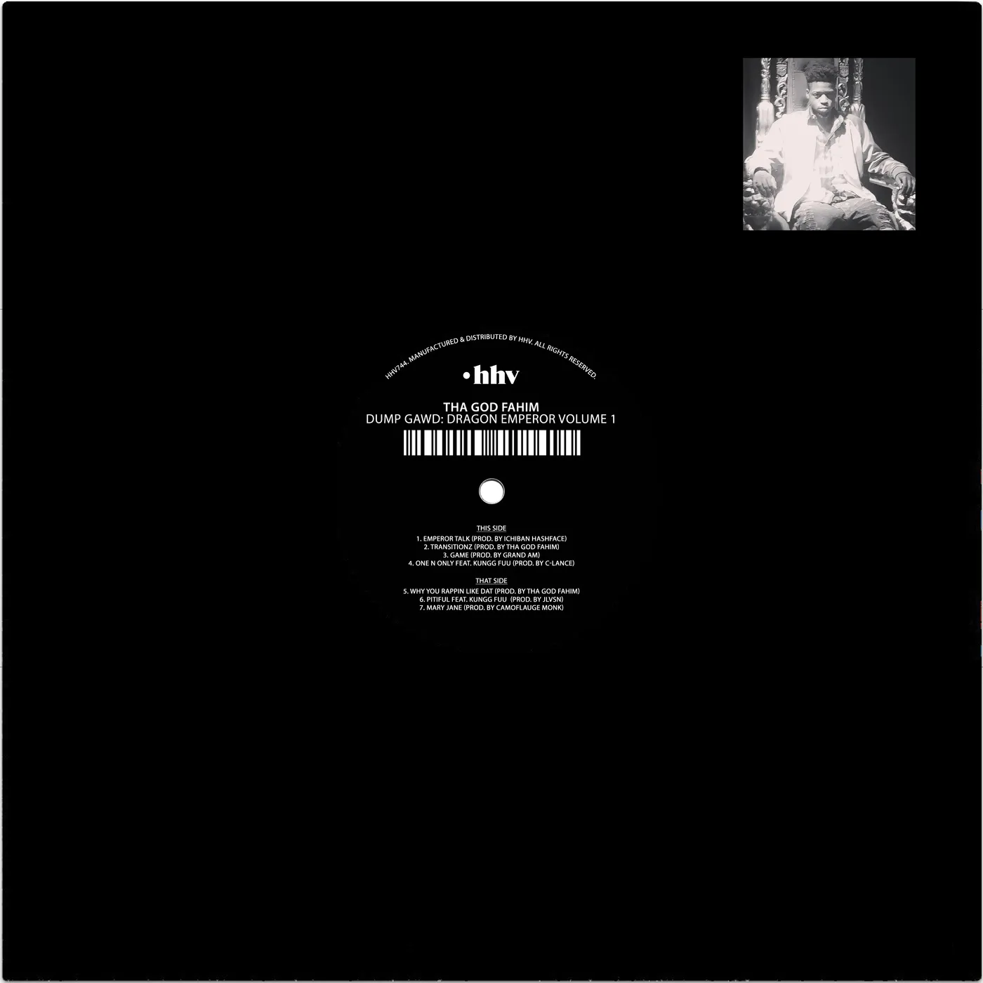 God Fahim Dump Gawd: Dragon Emperor: Vol. 1 Vinyl Record