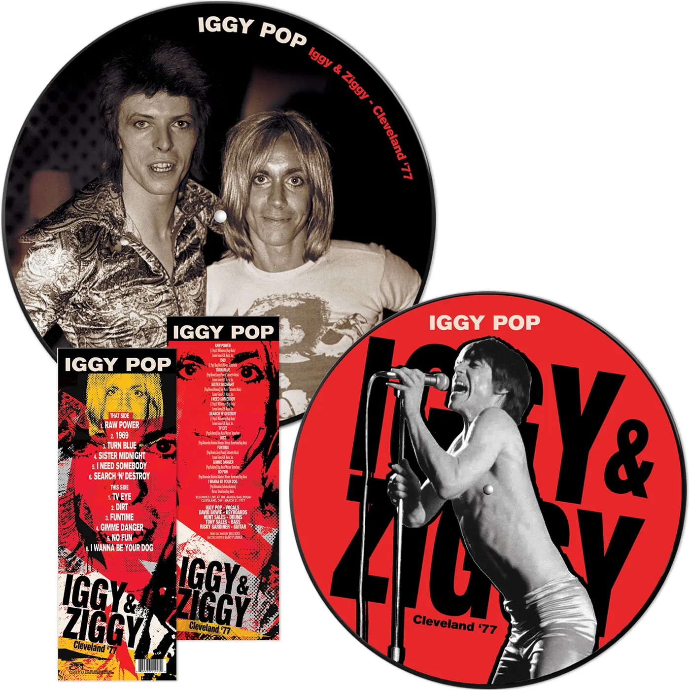 Iggy Pop IGGY & ZIGGY: CLEVELAND 77 Vinyl Record