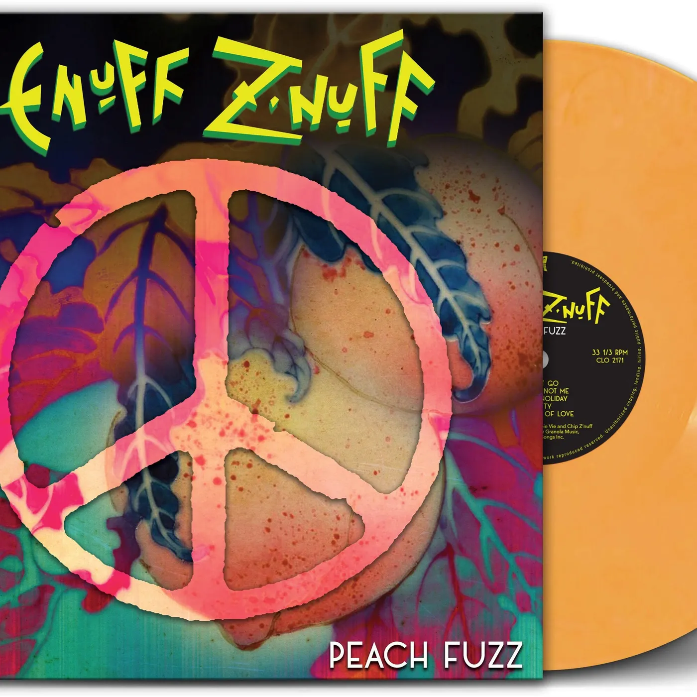 Enuff Z'Nuff PEACH FUZZ (PEACH VINYL) Vinyl Record