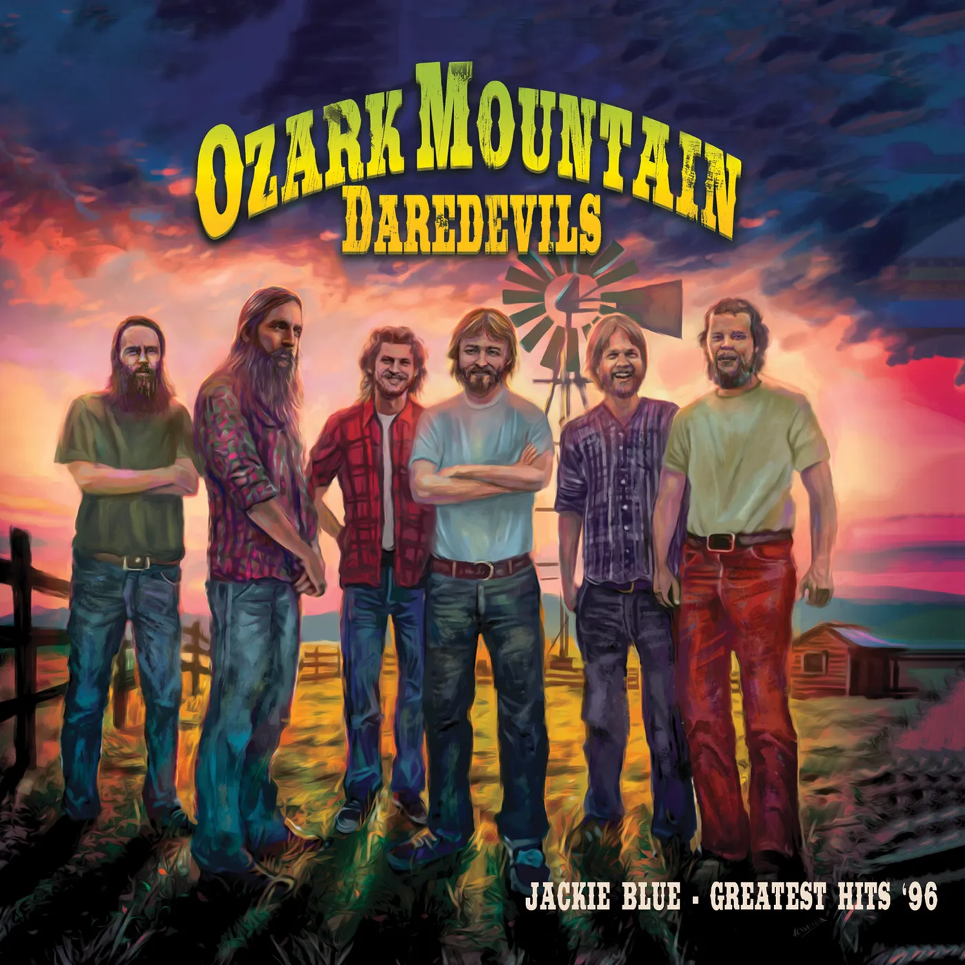 The Ozark Mountain Daredevils JACKIE BLUE - GREATEST HITS '96 (RED MARBLE) Vinyl Record