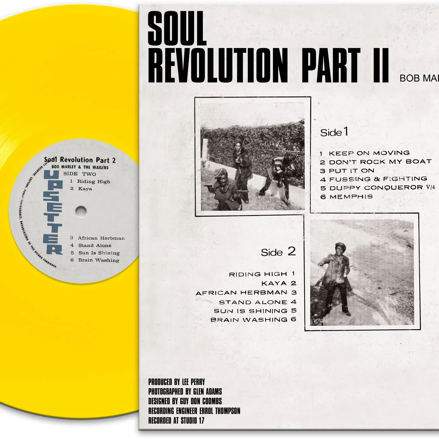 Bob Marley SOUL REVOLUTION PART II (YELLOW VINYL) Vinyl Record