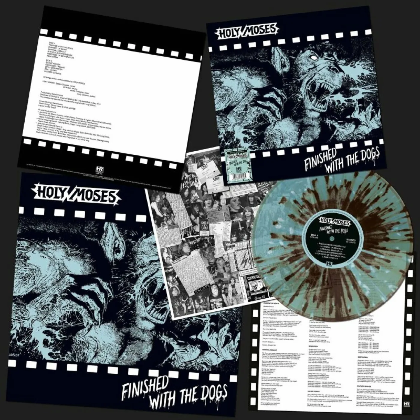 Holy Moses Finished With The Dogs   Splatter Vinyl Record