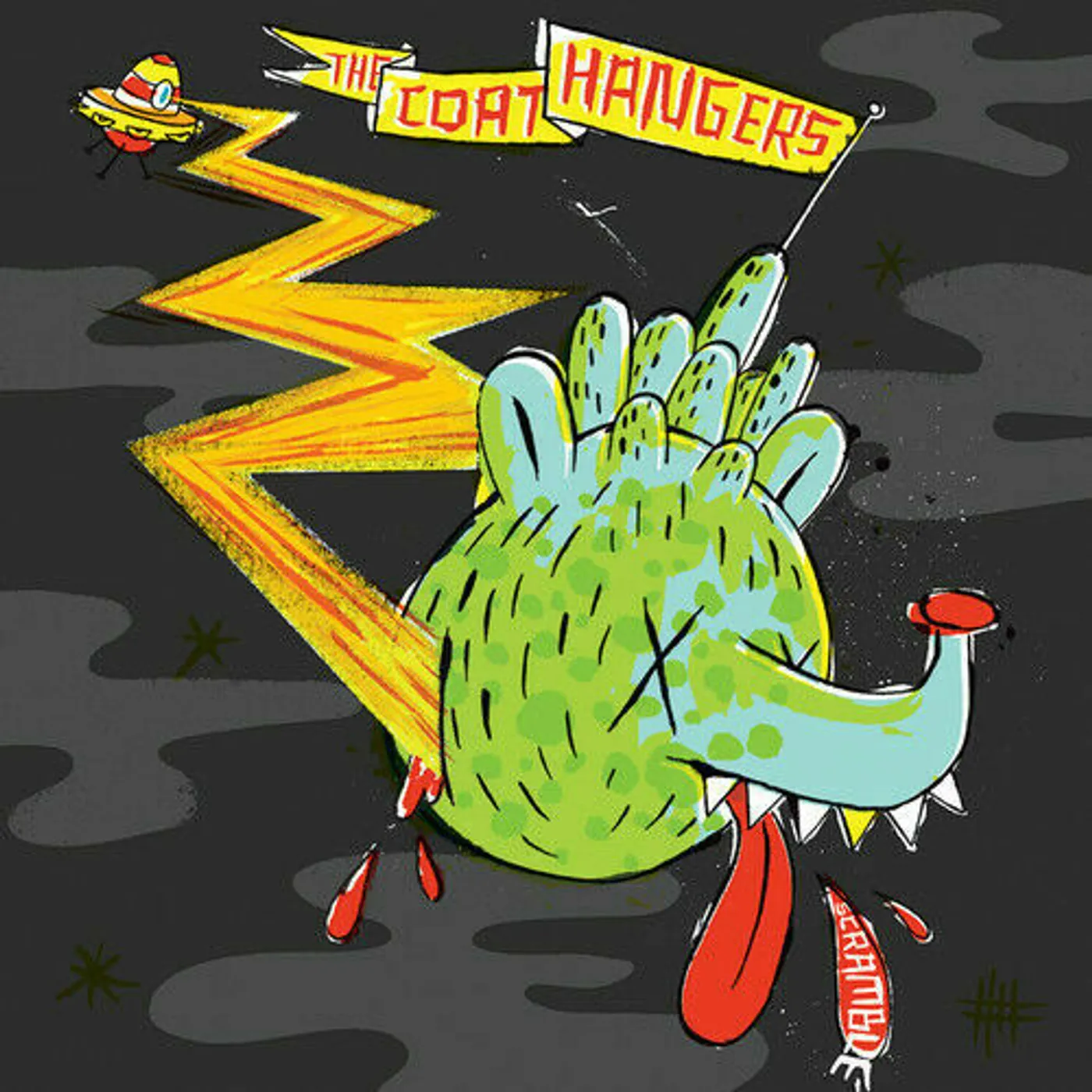 The Coathangers SCRAMBLE (TRANSLUCENT YELLOW & SOLID DOUBLE MINT OPAQUE VINYL) Vinyl Record