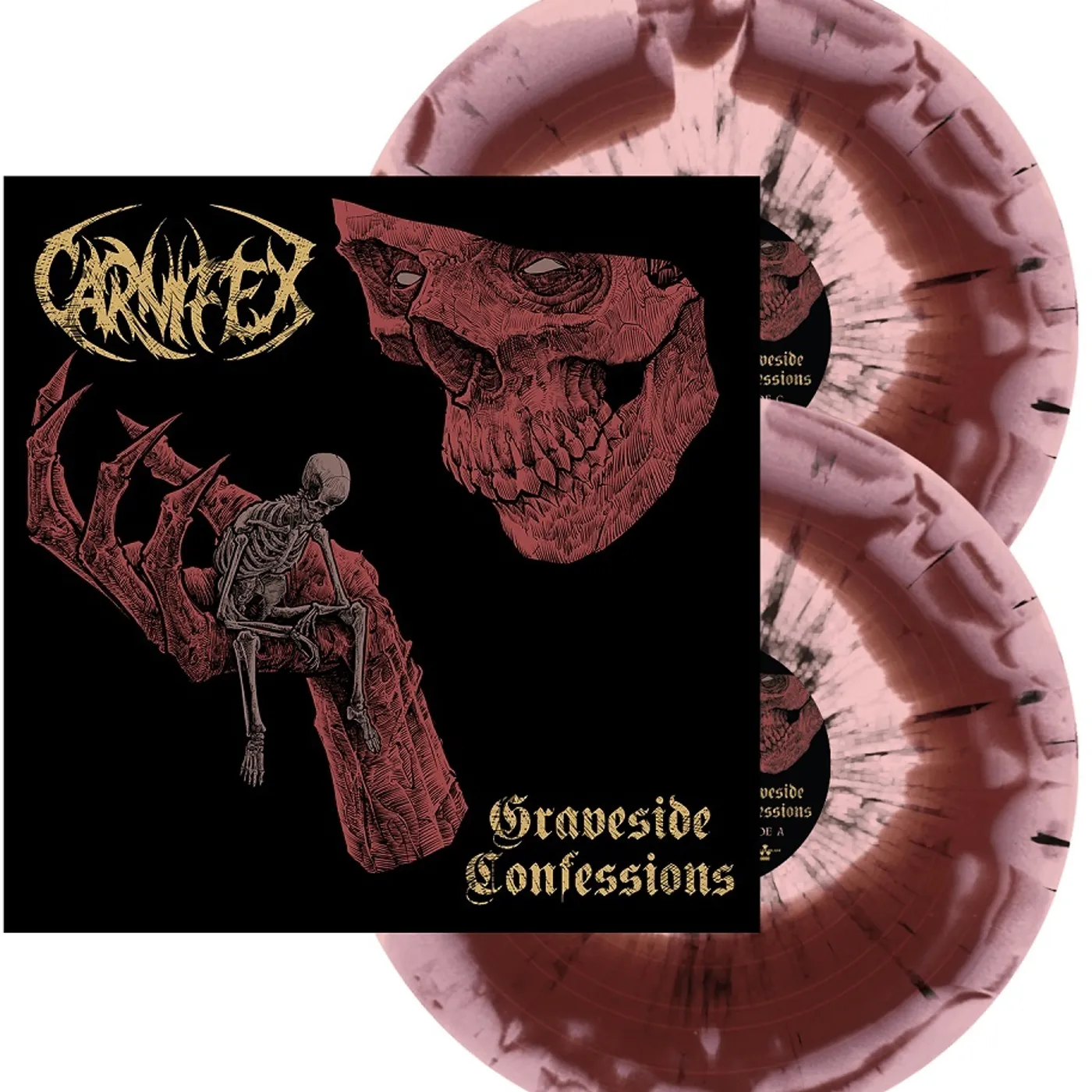 Carnifex Graveside Confessions (Red & Pink Swirl Vinyl Record