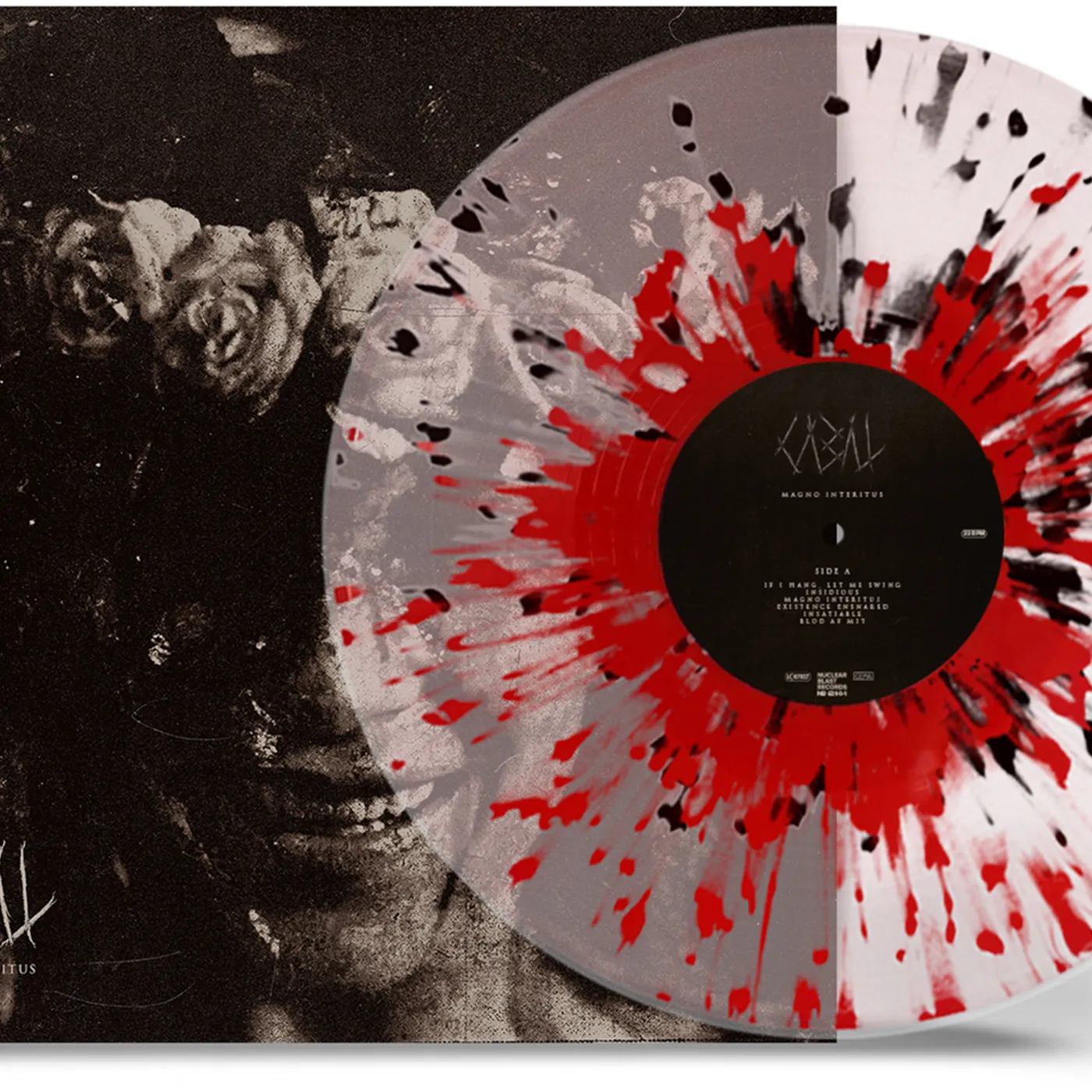 CABAL Magno Interitus   Crystal Clear & Red Bl Vinyl Record