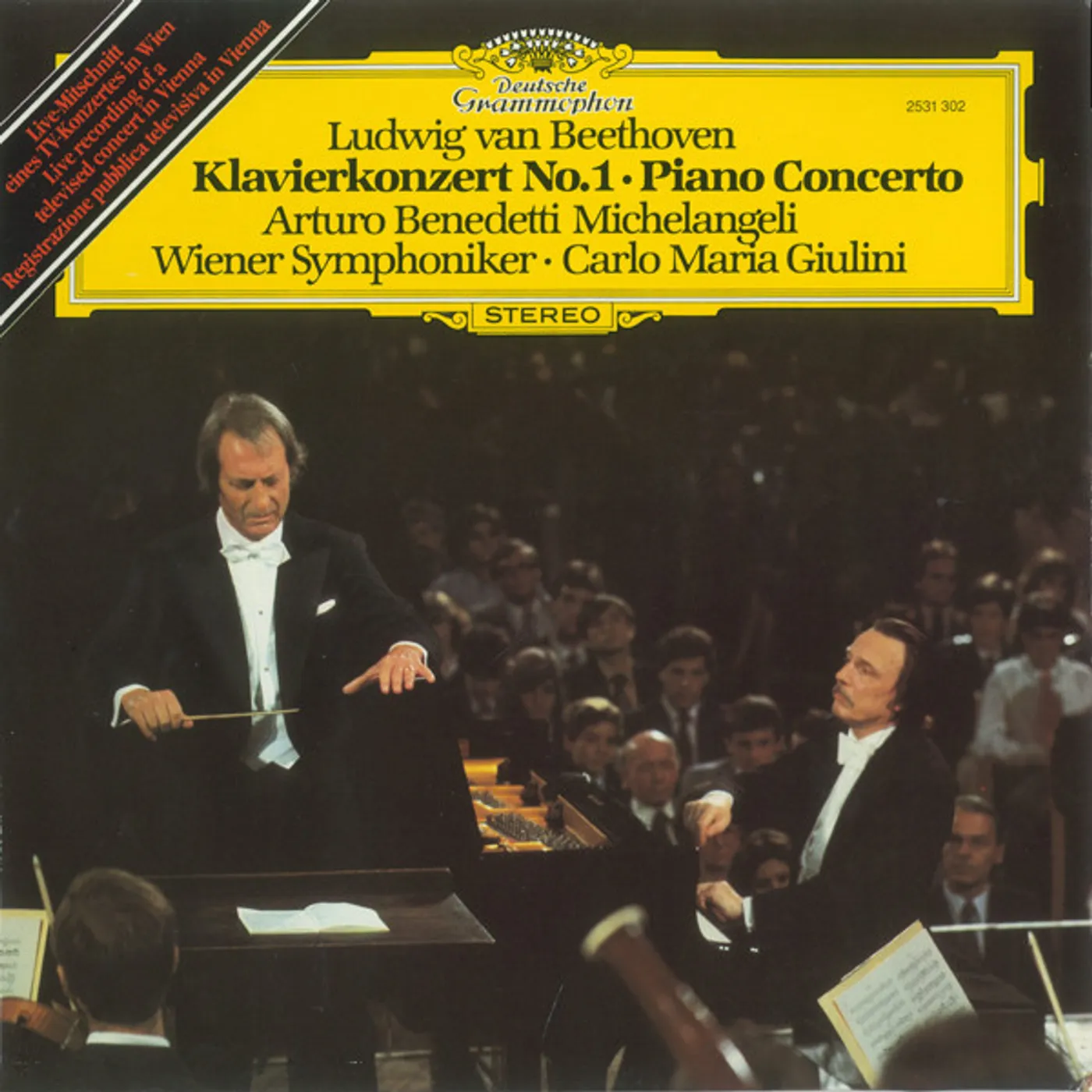 Carlo Maria Giulini Beethoven: Concerto For Piano And Orchestra No. 1 Vinyl Record