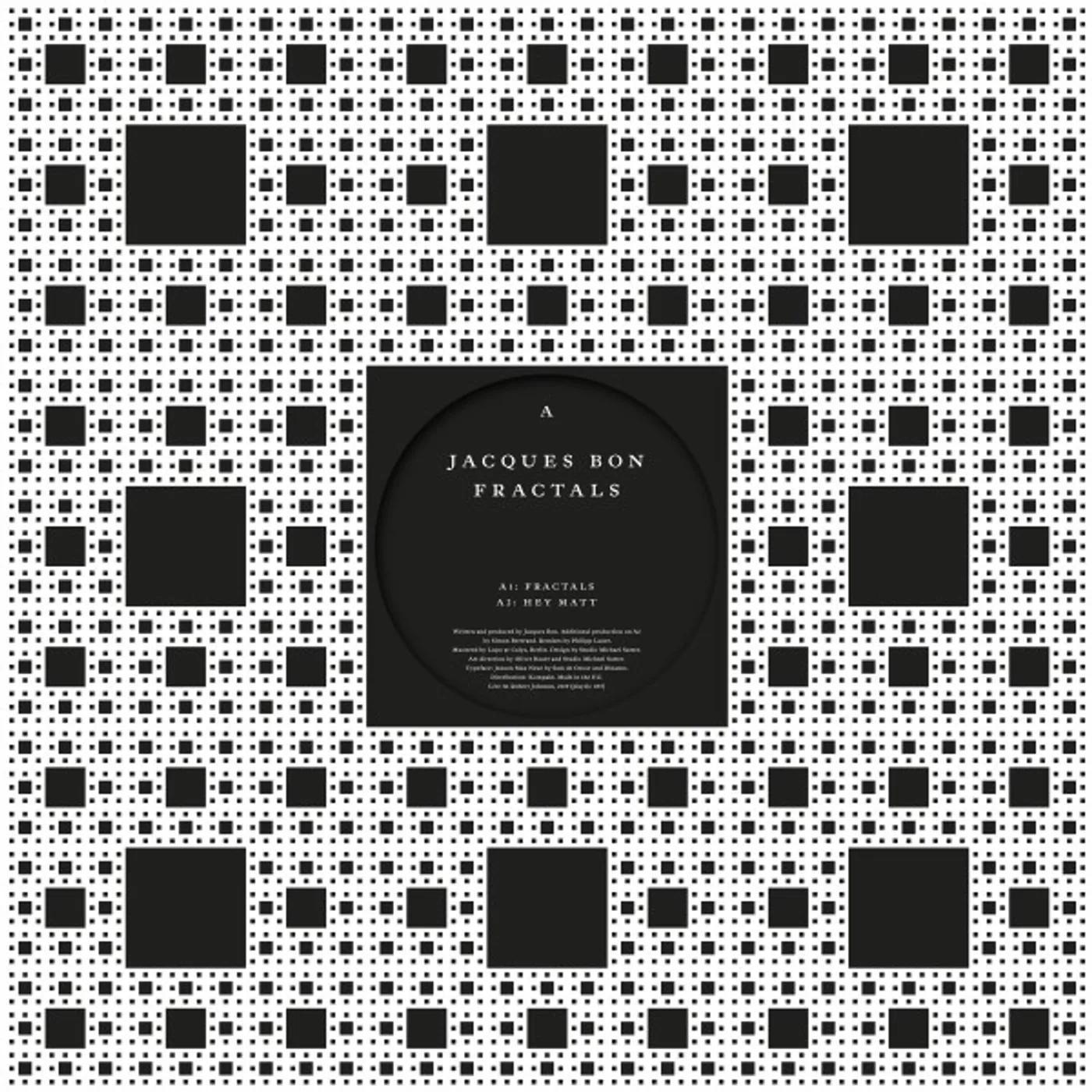 Jacques Bon Fractals Vinyl Record