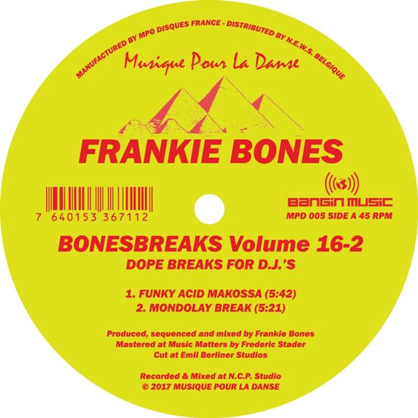 Frankie Bones Bonesbreaks Vol.16 Part 2 Vinyl Record