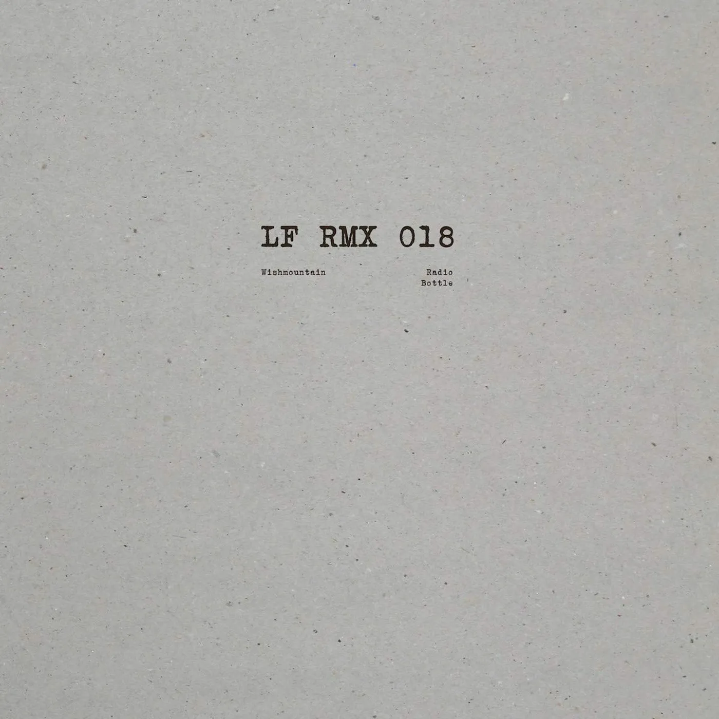 Wishmountain Lf rmx 018 Vinyl Record