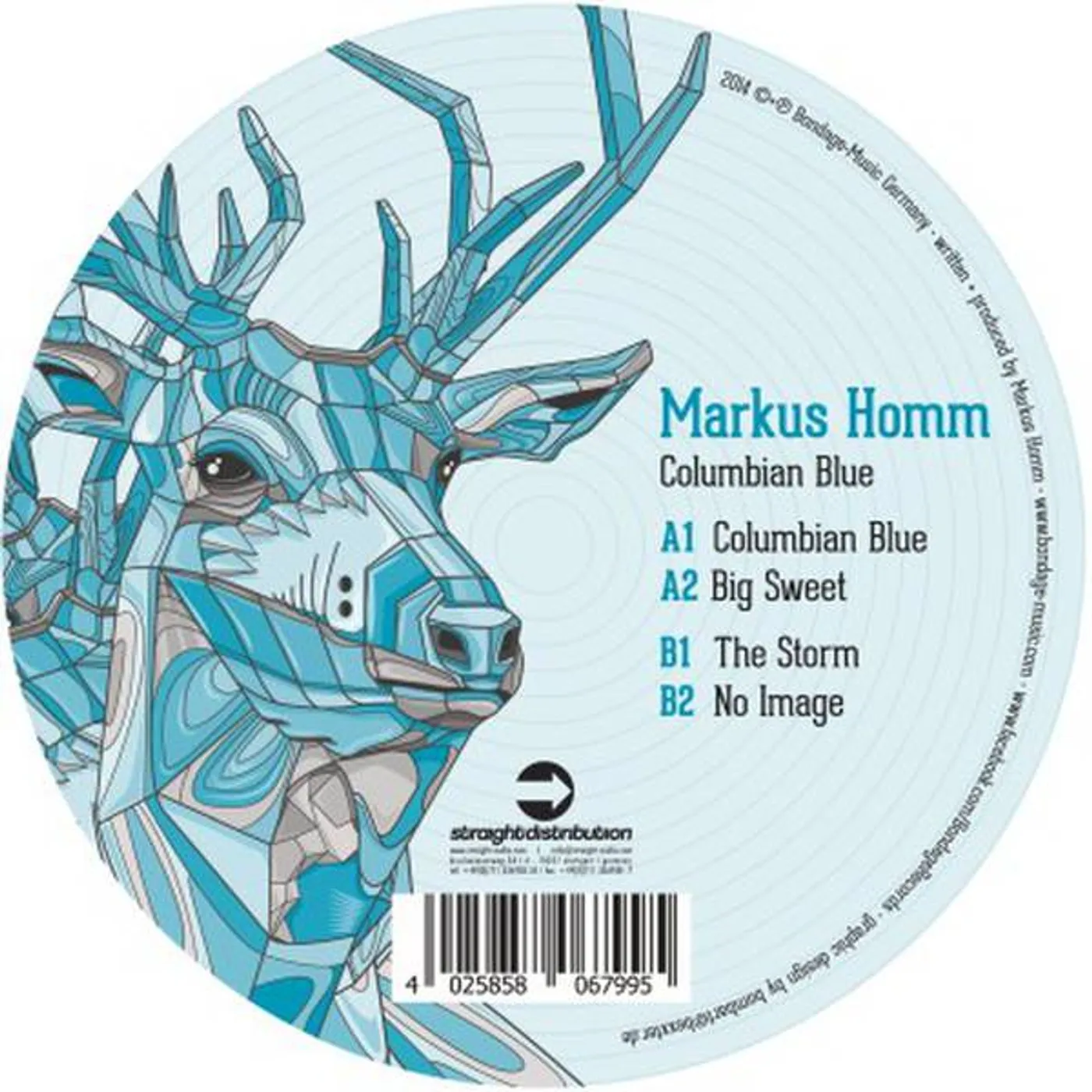 Markus Homm Columbian Blue Vinyl Record