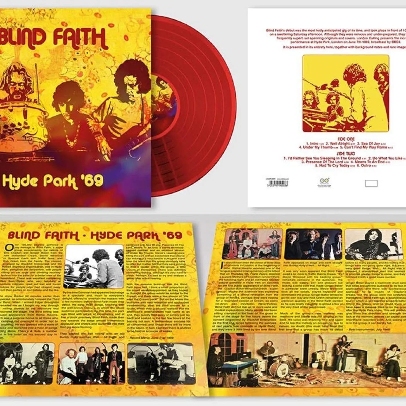 Blind Faith Hyde Park '69 Vinyl Record