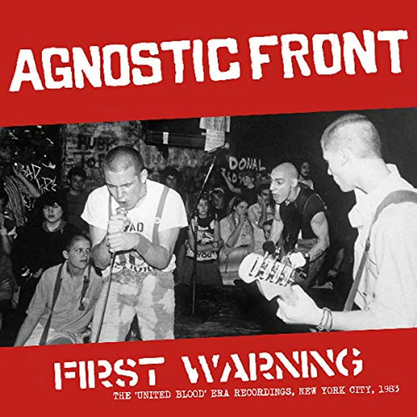 Agnostic Front First Warning: The 'United Blood' Era Recordings, New York City, 1983 Vinyl Record