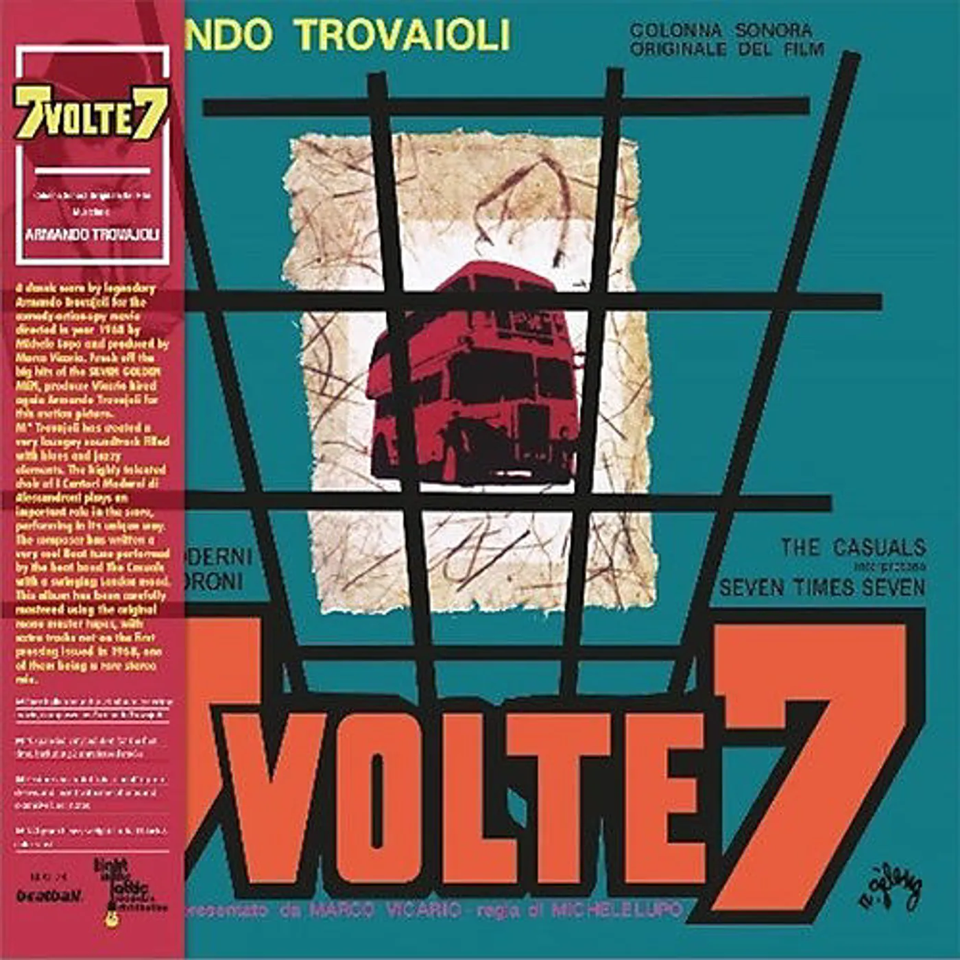 Armando Trovajoli 7 Volte 7: Colonna Sonora (OST) Vinyl Record