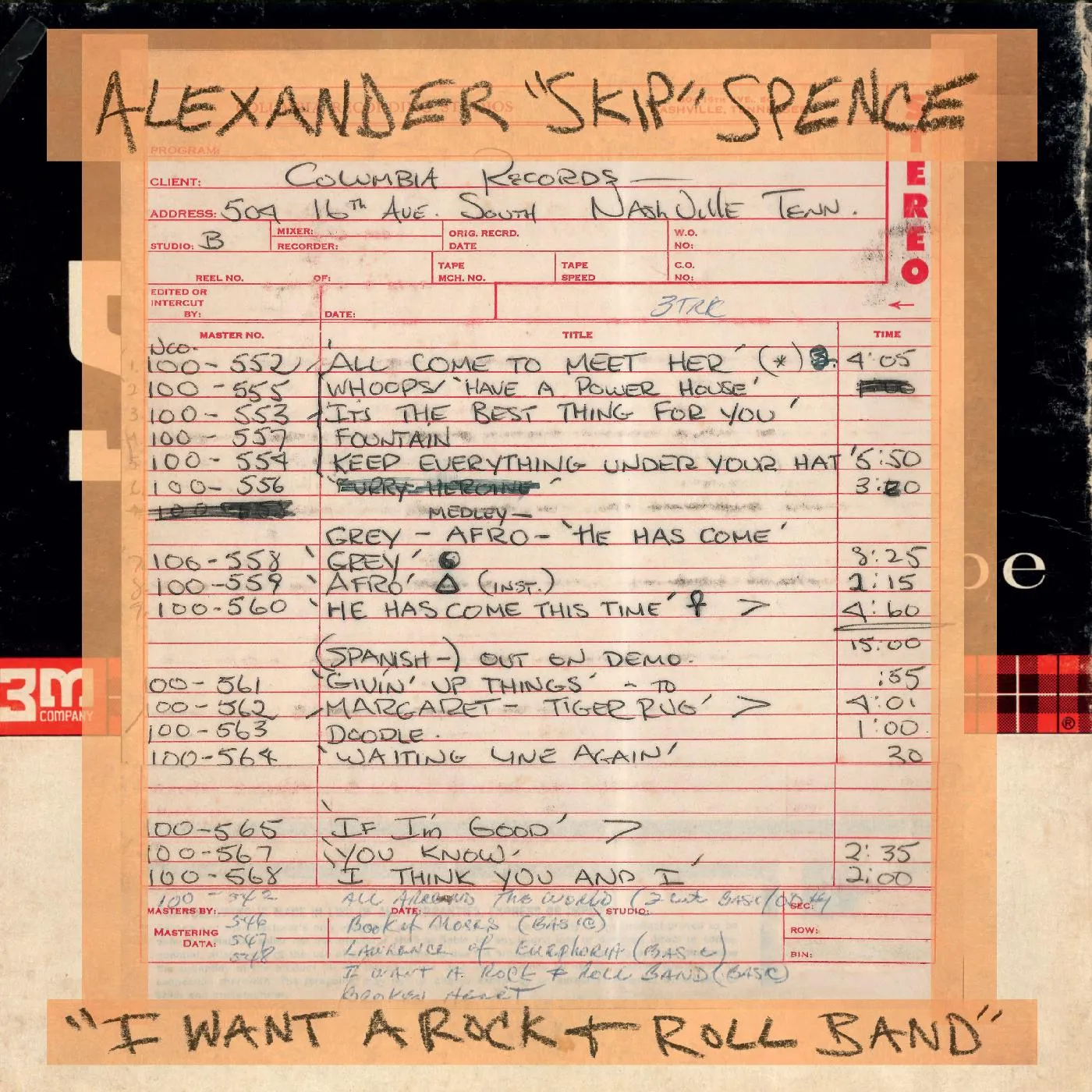 Alexander "Skip" Spence I Want A Rock & Roll Band/I Got A Lot To Say/Mary Jane Vinyl Record