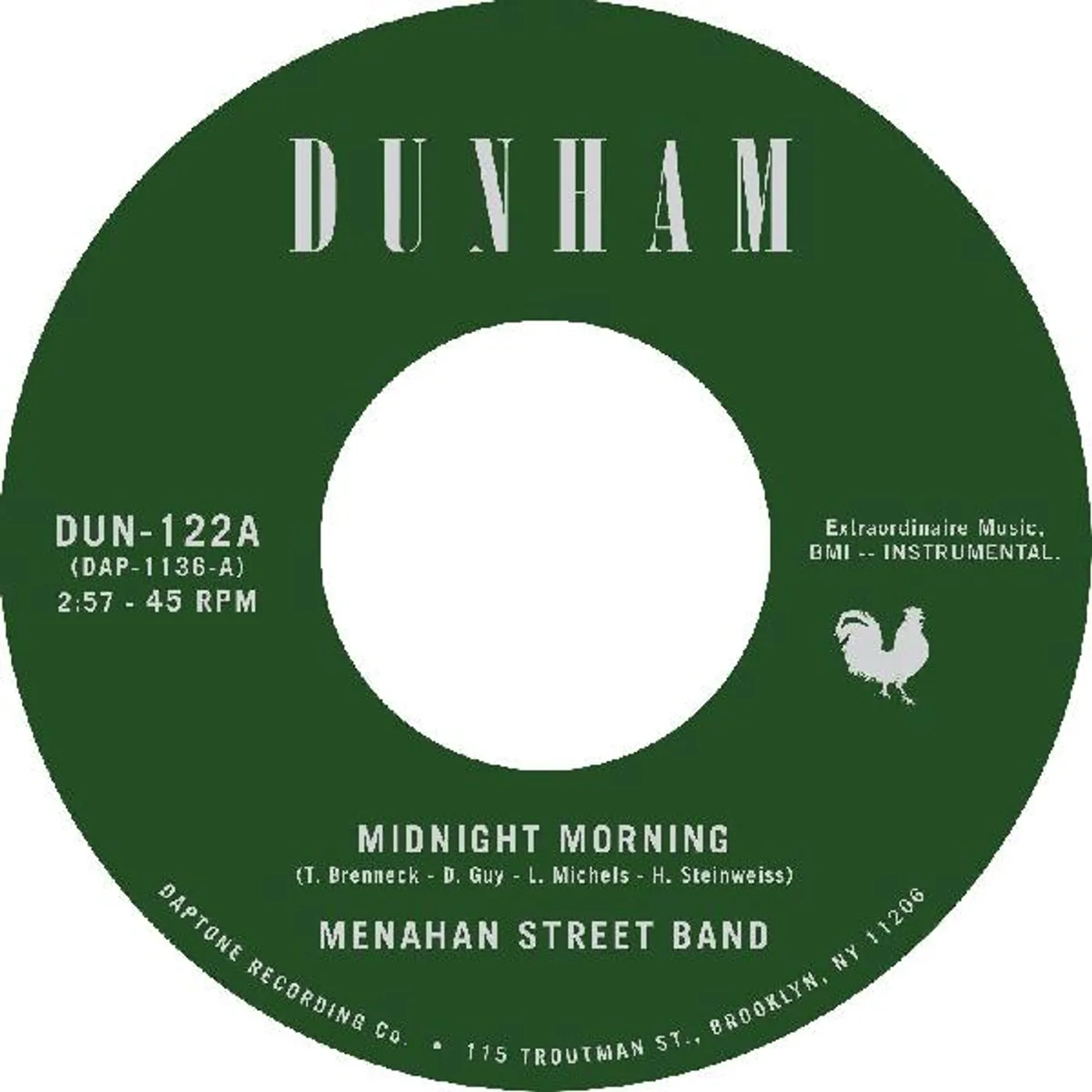 Menahan Street Band Midnight Morning B/W Stepping Through Sh Vinyl Record