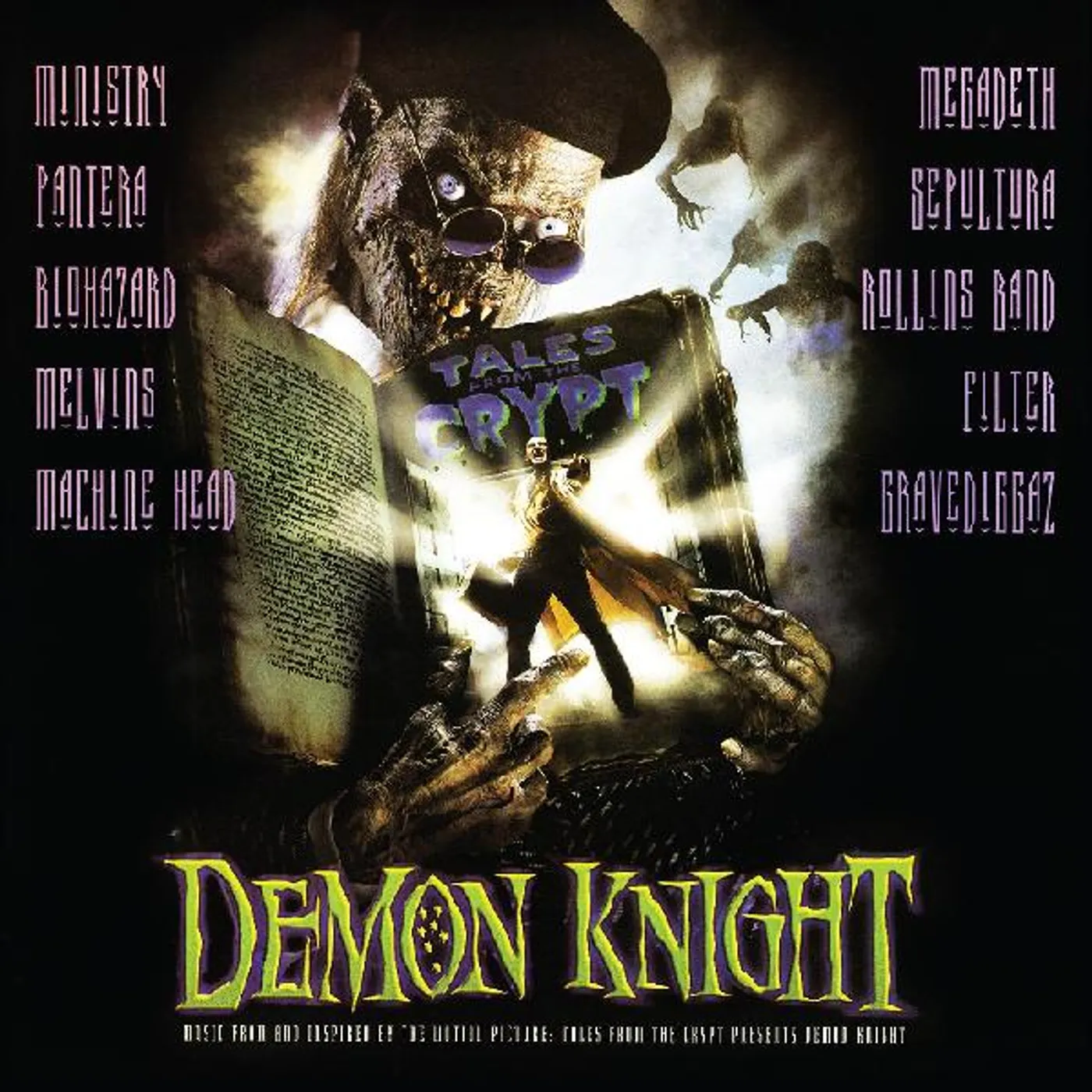 Various Artists  TALES FROM THE CRYPT PRESENTS: DEMON KNIGHT Original Soundtrack (CLEAR WITH GREEN & PURPLE SWIRL VINYL) Vinyl Record