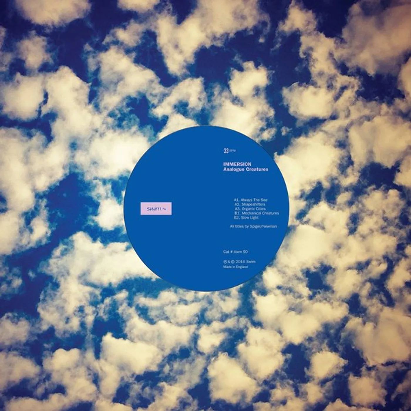 Immersion Analogue Creatures   10 Vinyl Record
