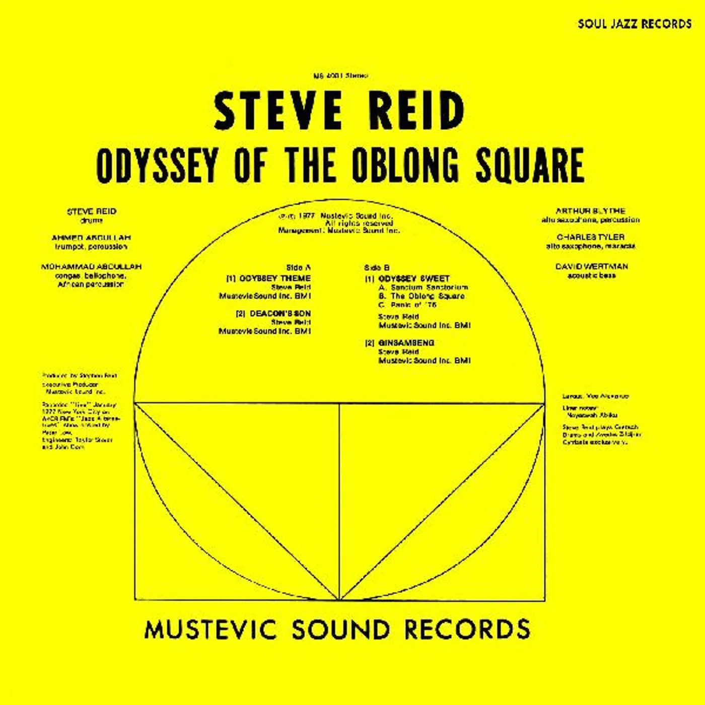 Steve Reid Odyssey Of The Oblong Square (gold) vinyl record