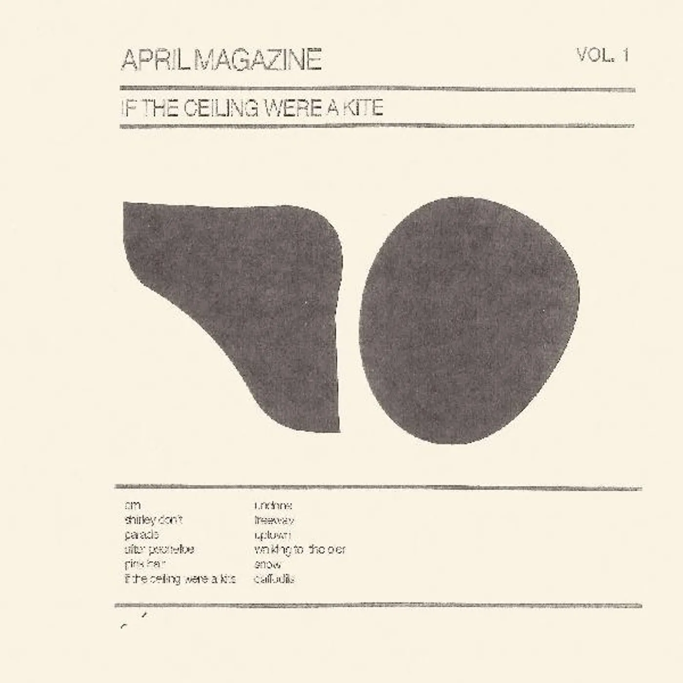 April Magazine If The Ceiling Were A Kite: Vol. 1 vinyl record
