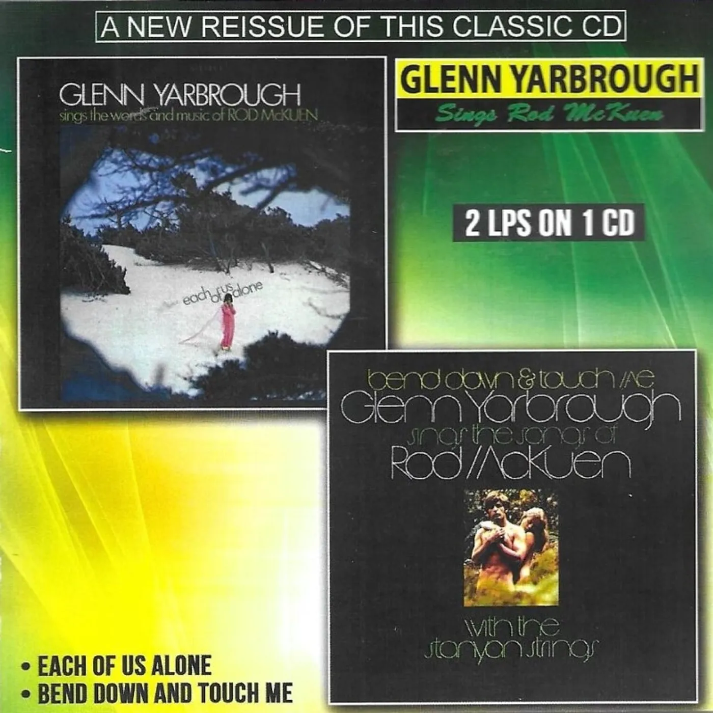 Glenn Yarbrough Each Of Us Alone / Bend Down And Touch M CD