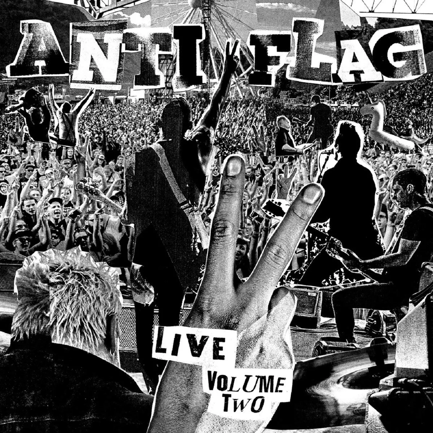 Anti-Flag LIVE VOLUME TWO (RED SMOKY VINYL) Vinyl Record