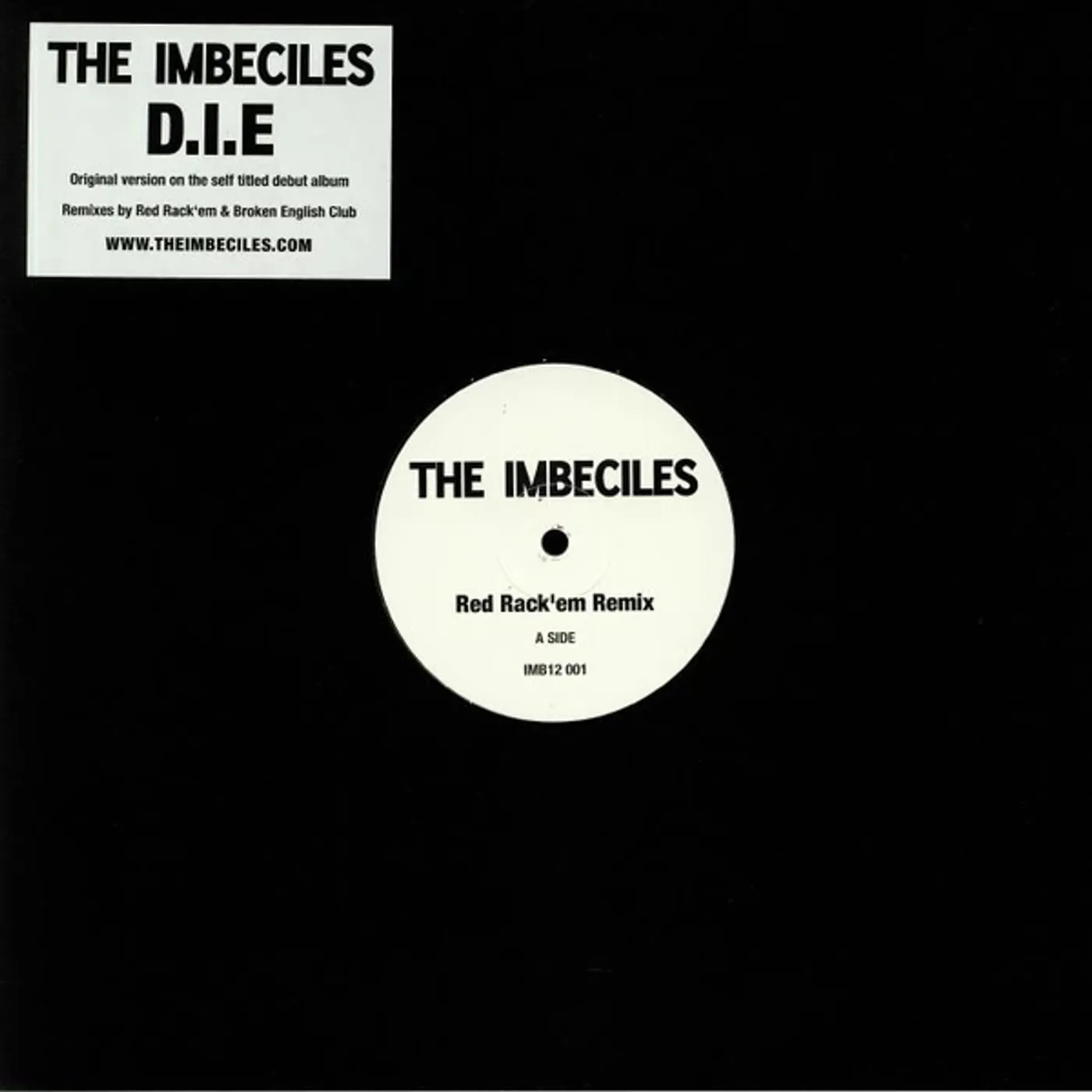 The Imbeciles D.I.E Remixes Vinyl Record