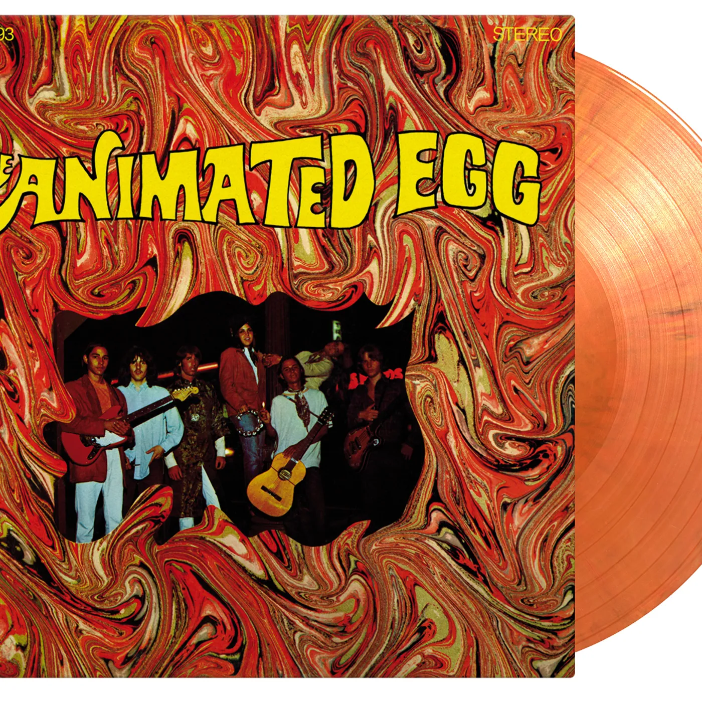 The Animated Egg   Orange Marbled Vinyl Record