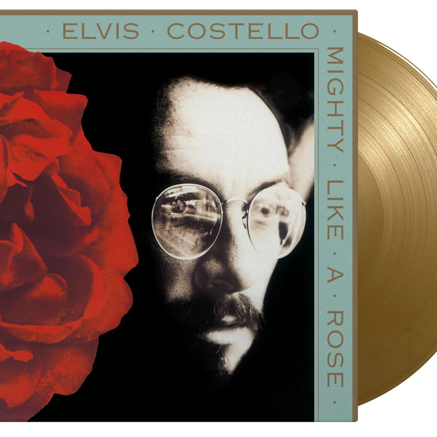 Elvis Costello Mighty Like A Rose  (Gold) Vinyl  180 G  Ltd Ed Vinyl Record