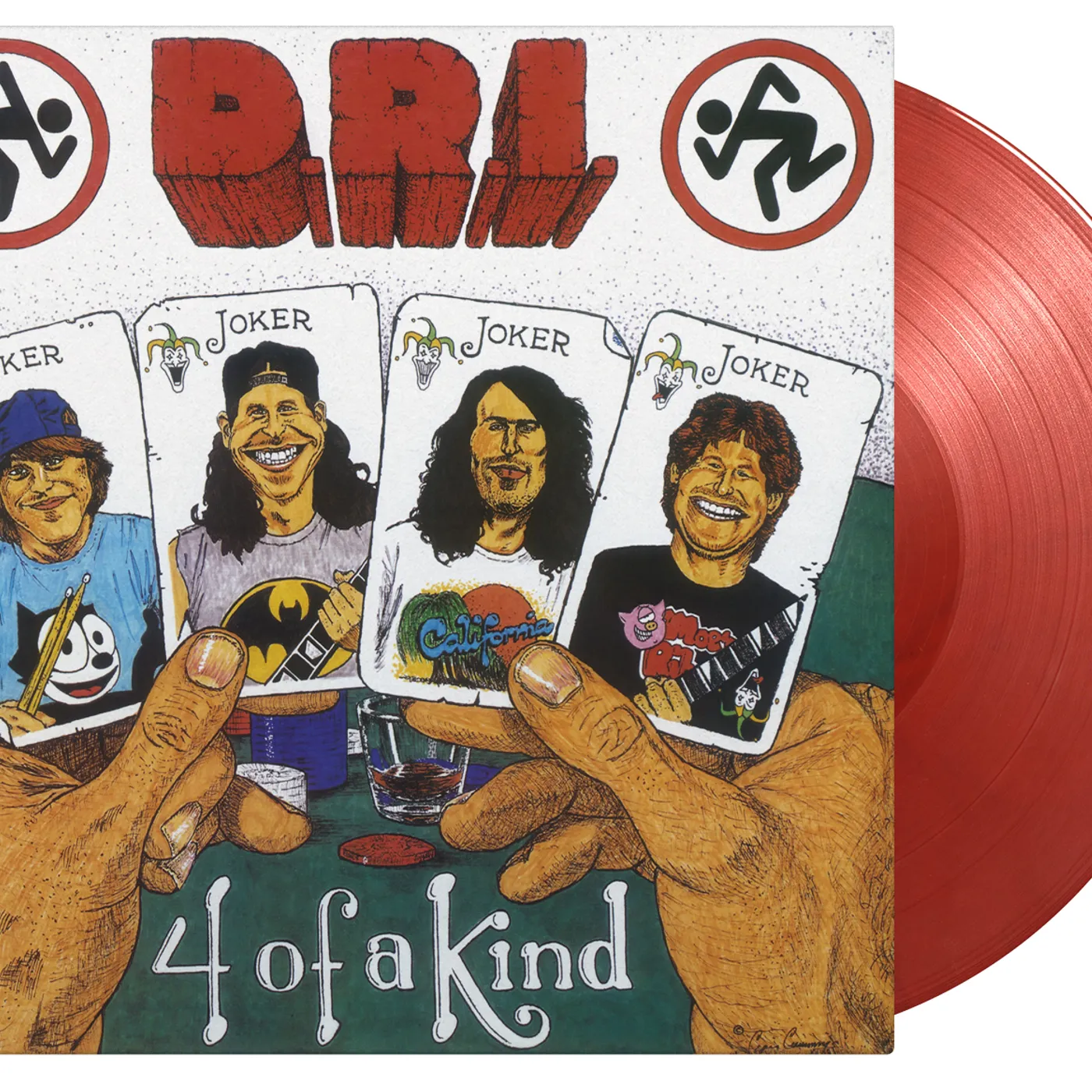 D.R.I. 4 Of A Kind  Ltd Ed Red & Black Marbled Vinyl Record