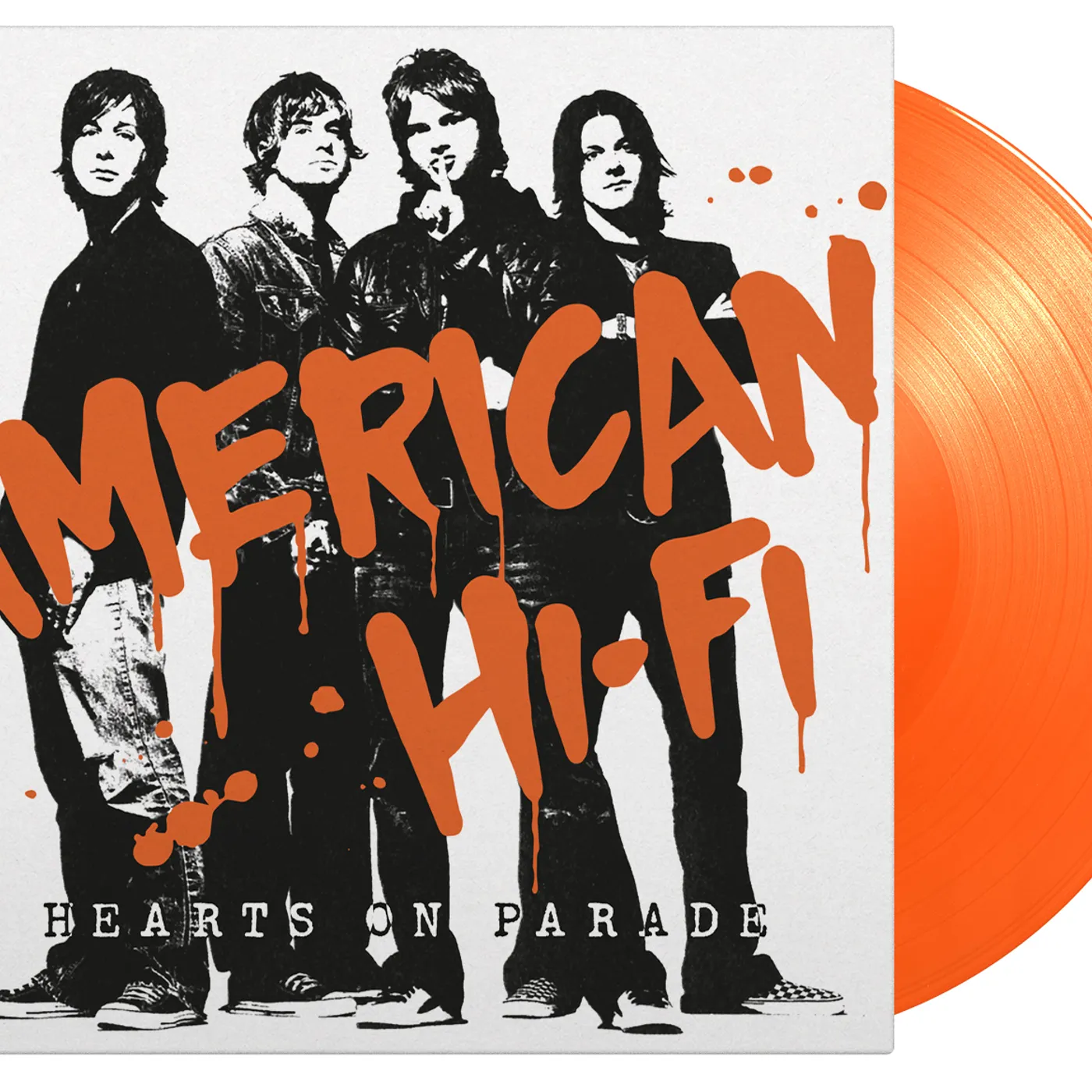 American Hi-Fi Hearts On Parade  Ltd Ed  Orange Vinyl Record