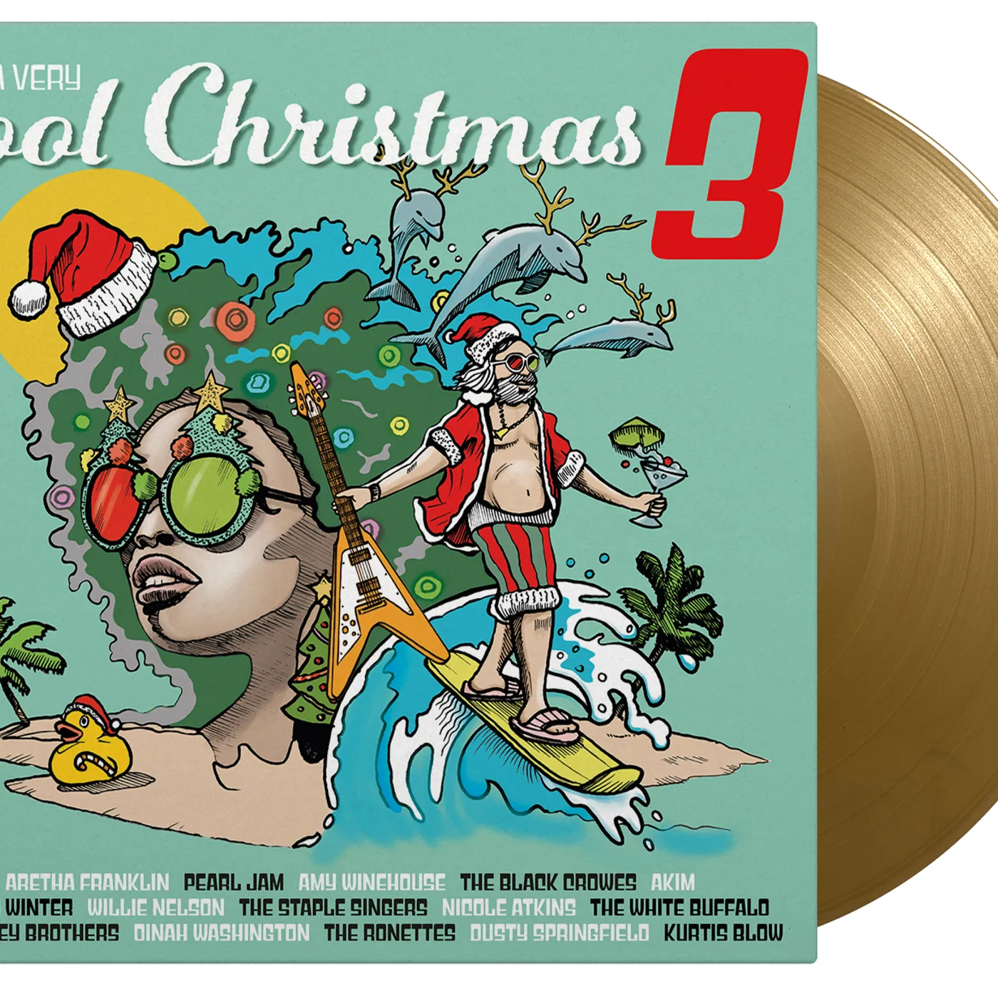 Various A Very Cool Christmas 3 Ltd Gold Vinyl 1 Vinyl Record