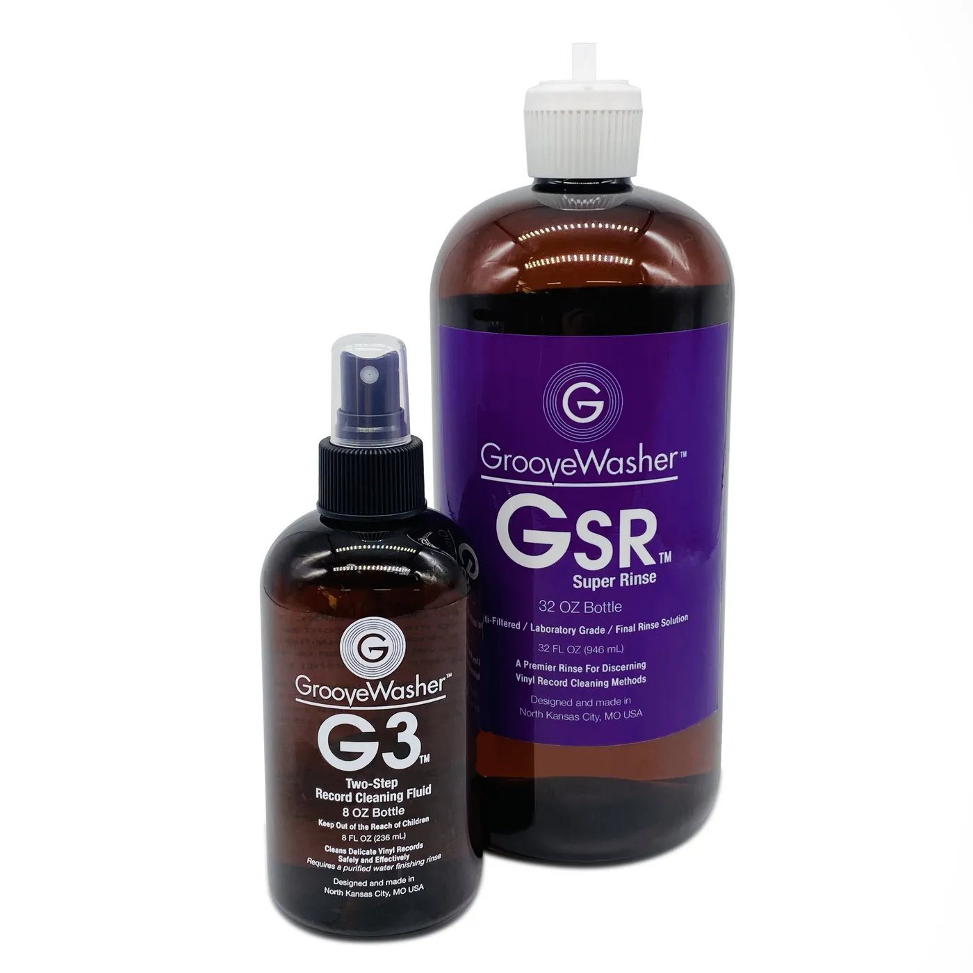 Groove Washer G3 Fluid 8 Oz Mist Spray With Gsr Super Rinse (Vinyl)