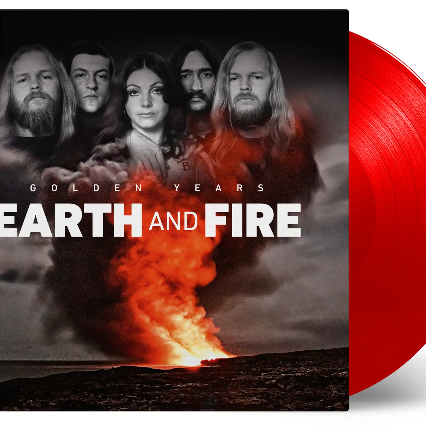 Earth & Fire Golden Years Transparent Red Vinyl Record