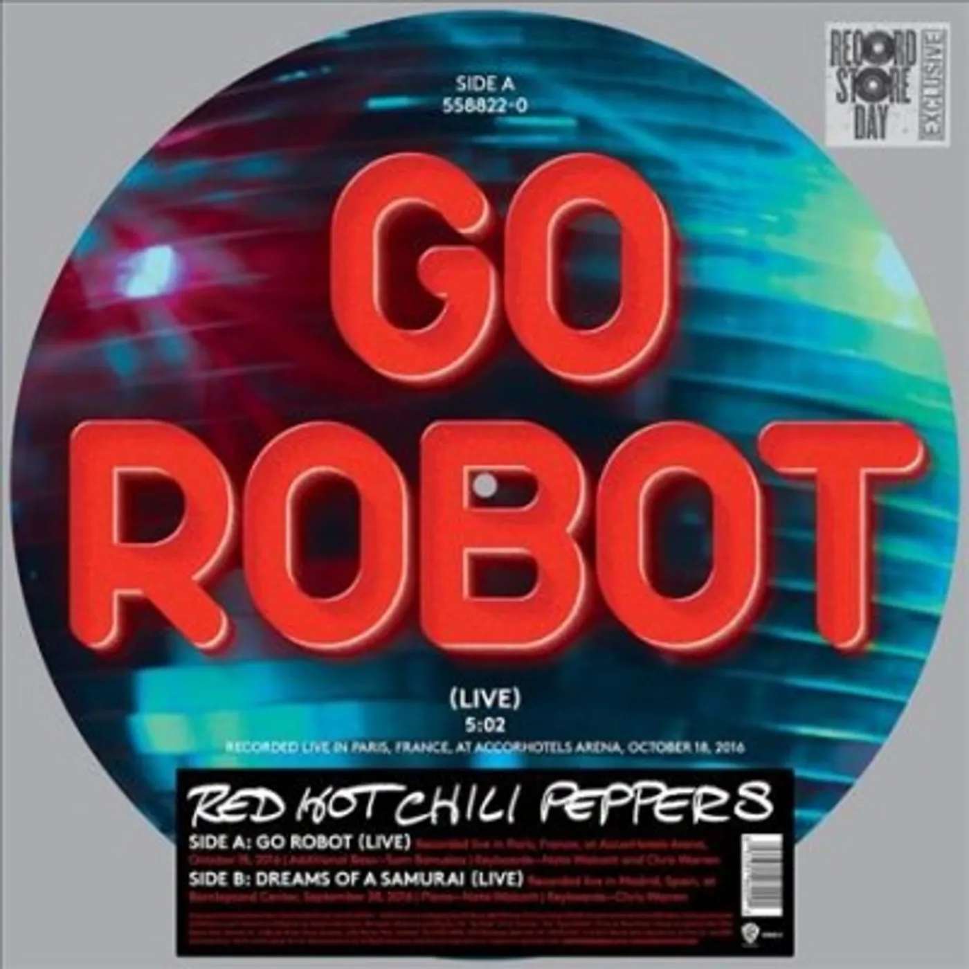 Red Hot Chili Peppers Go Robot/Dreams Of A Samurai (Live) Vinyl Record