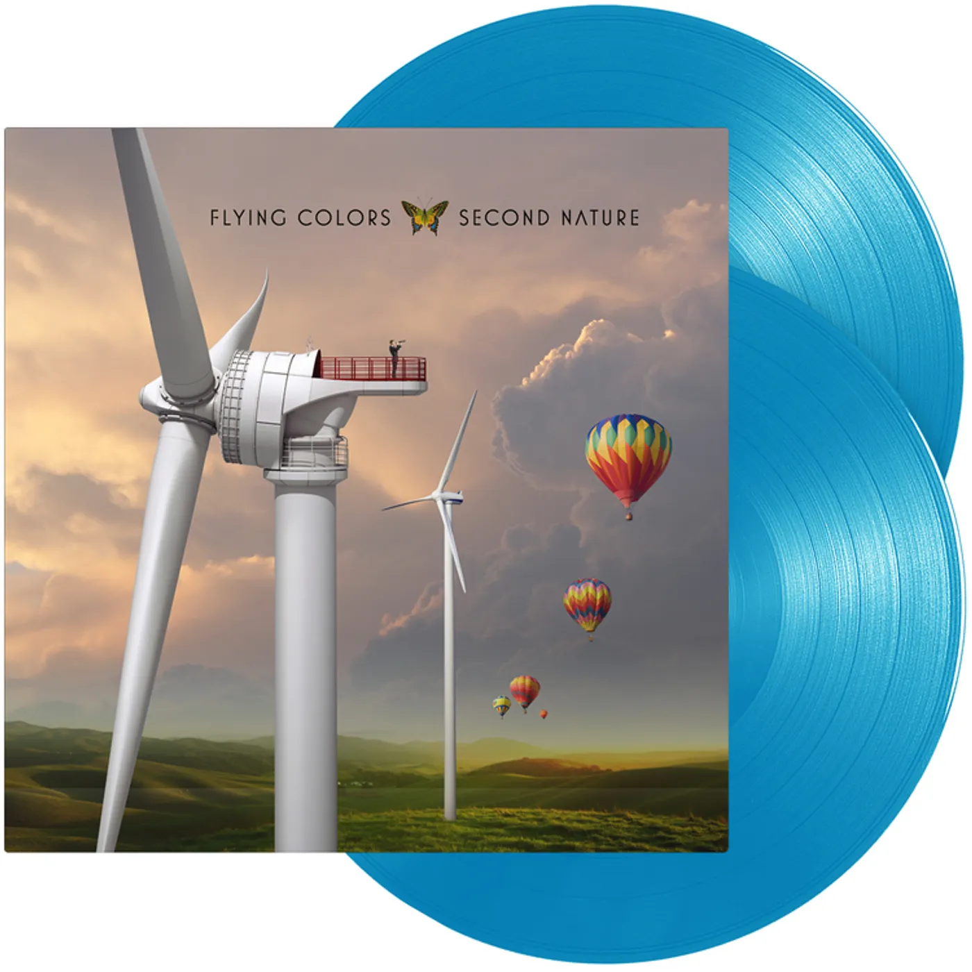 Flying Colors Secound Nature  Light Blue Vinyl Record